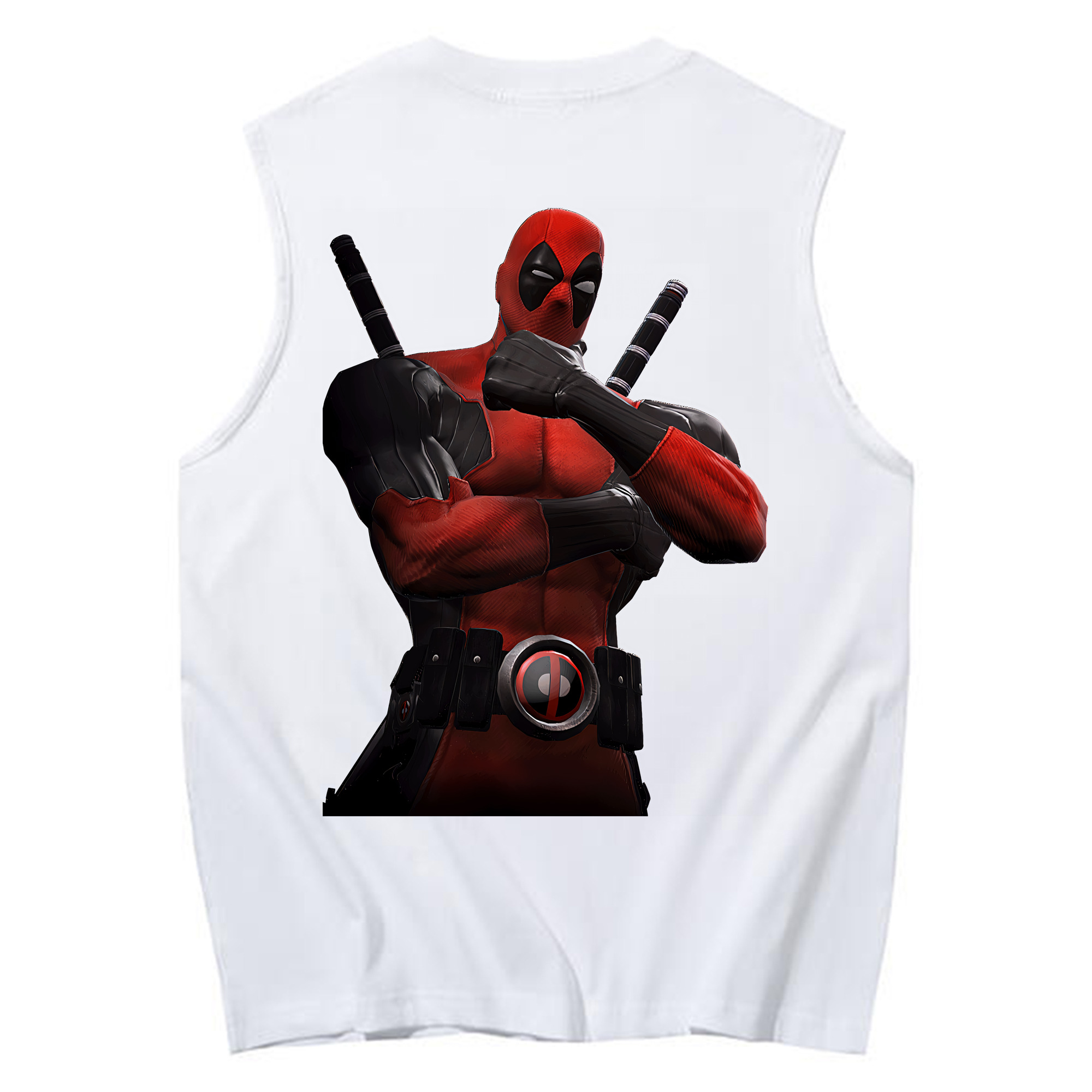 （画像用） Deadpool デッドプール コットン100％タンクトップ（背面プリント）