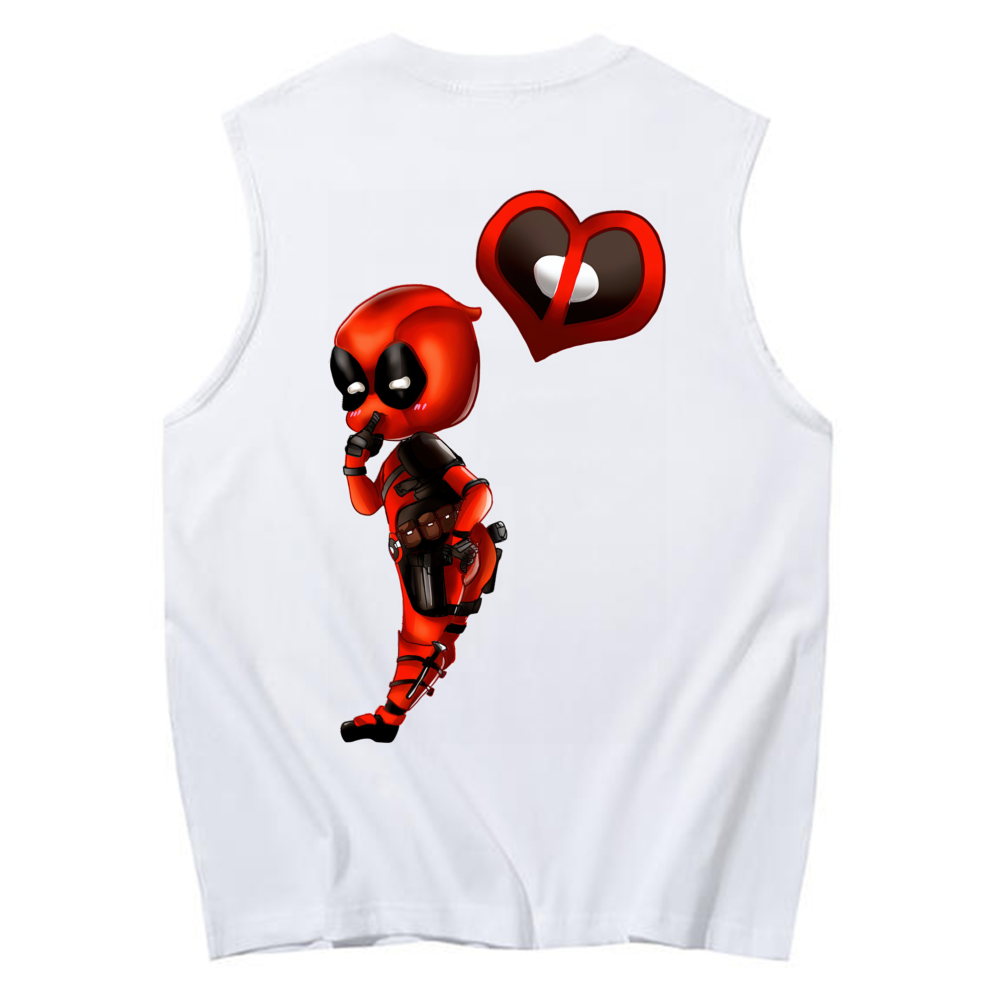 （画像用） Deadpool デッドプール コットン100％タンクトップ（背面プリント）