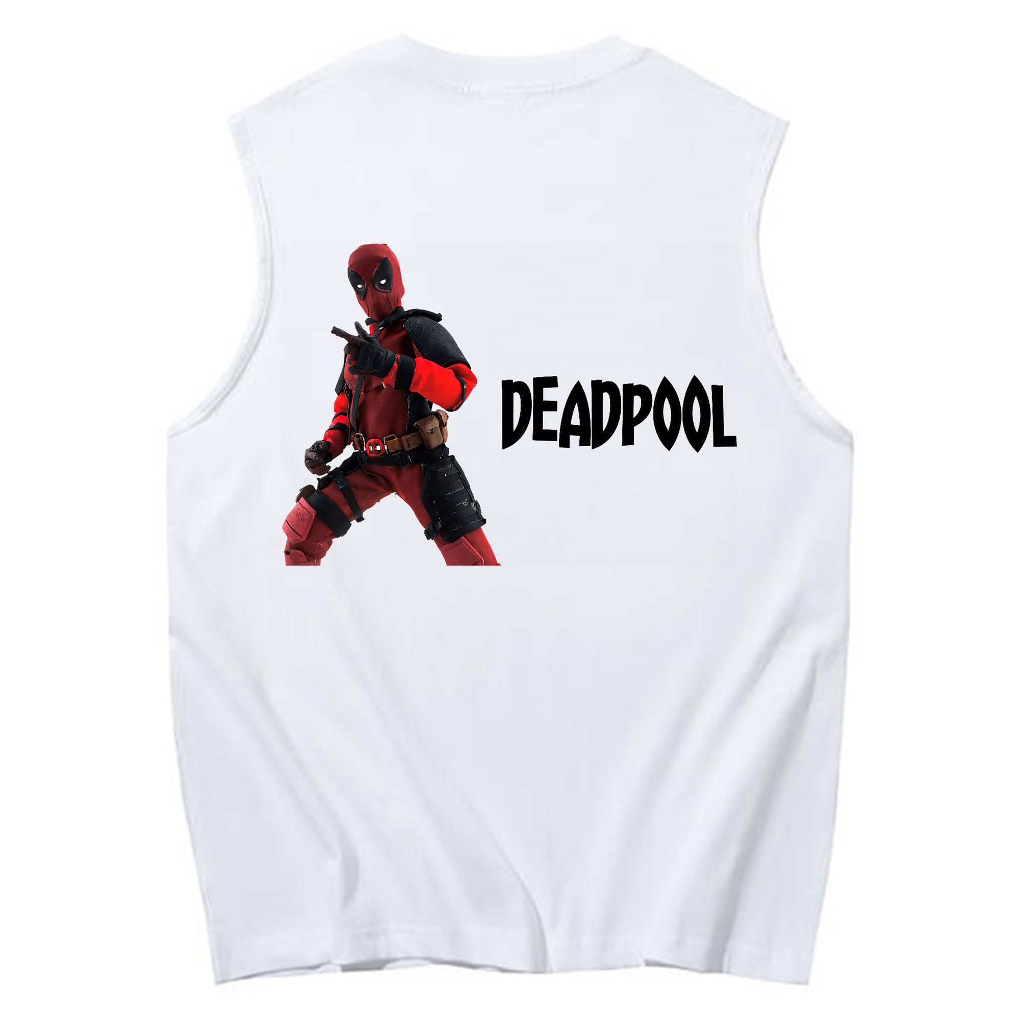 （画像用） Deadpool デッドプール コットン100％タンクトップ（背面プリント）