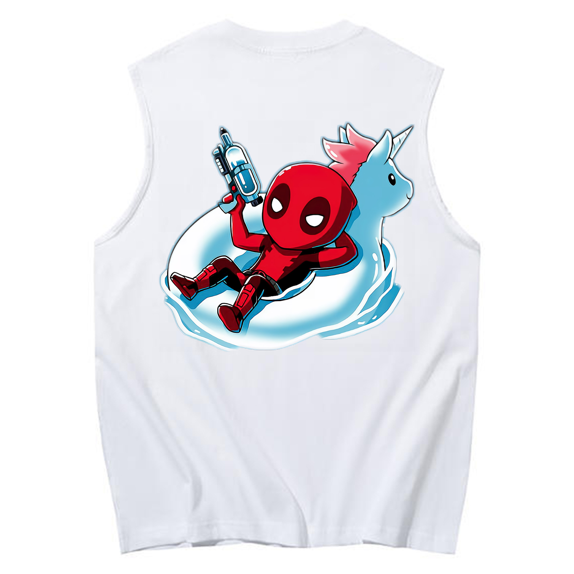 （画像用） Deadpool デッドプール コットン100％タンクトップ（背面プリント）