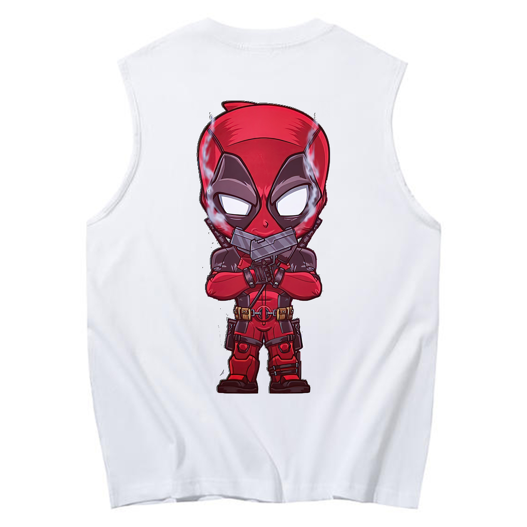 （画像用） Deadpool デッドプール コットン100％タンクトップ（背面プリント）