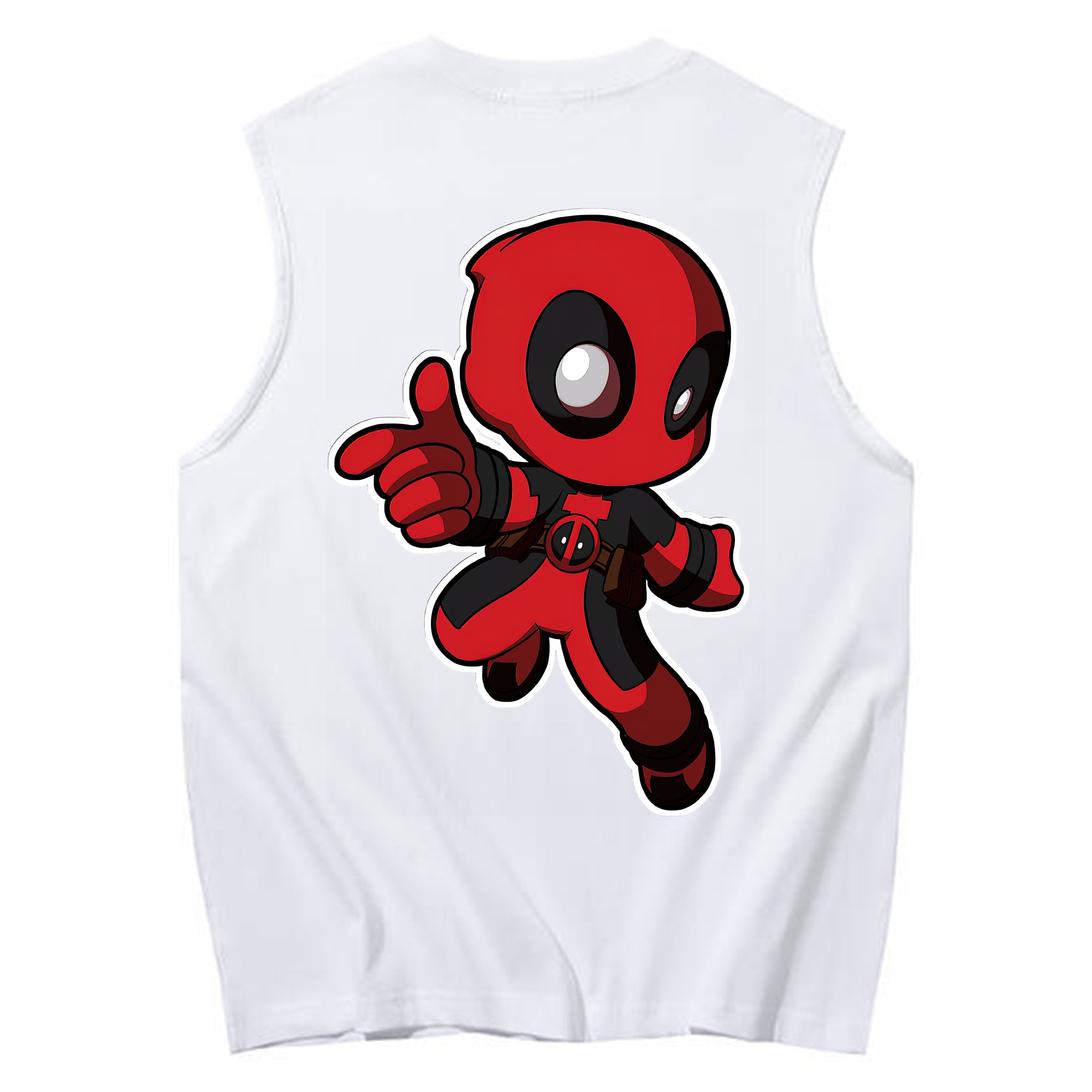 （画像用） Deadpool デッドプール コットン100％タンクトップ（背面プリント）