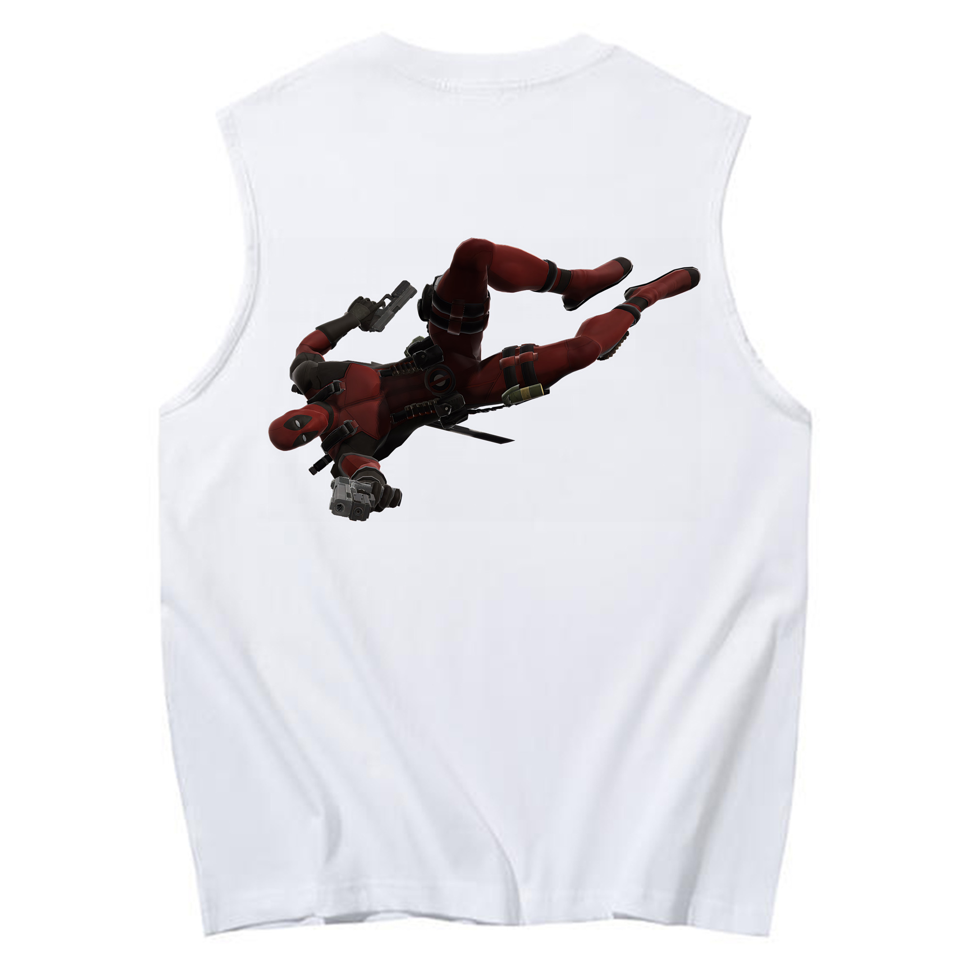 （画像用） Deadpool デッドプール コットン100％タンクトップ（背面プリント）