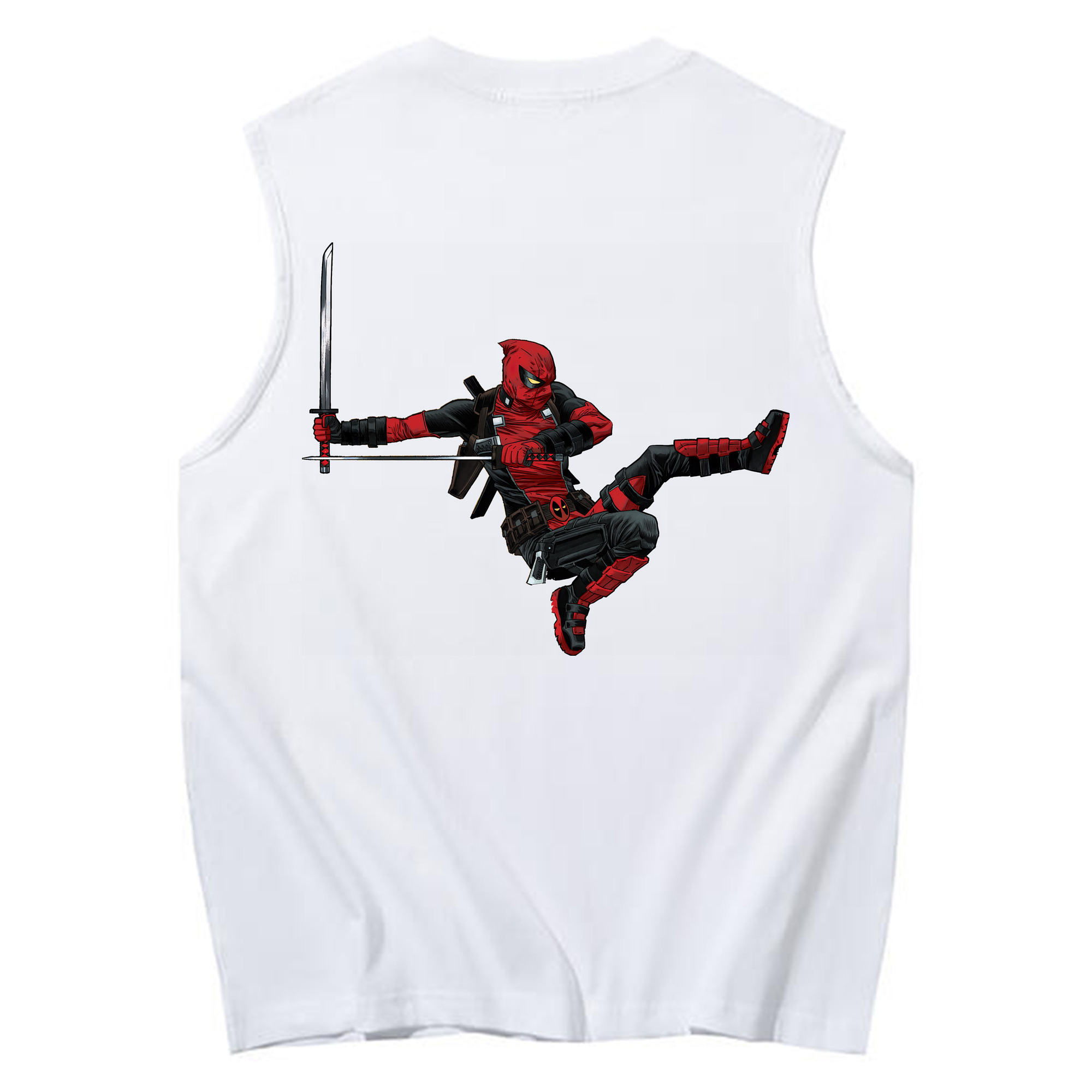 （画像用） Deadpool デッドプール コットン100％タンクトップ（背面プリント）