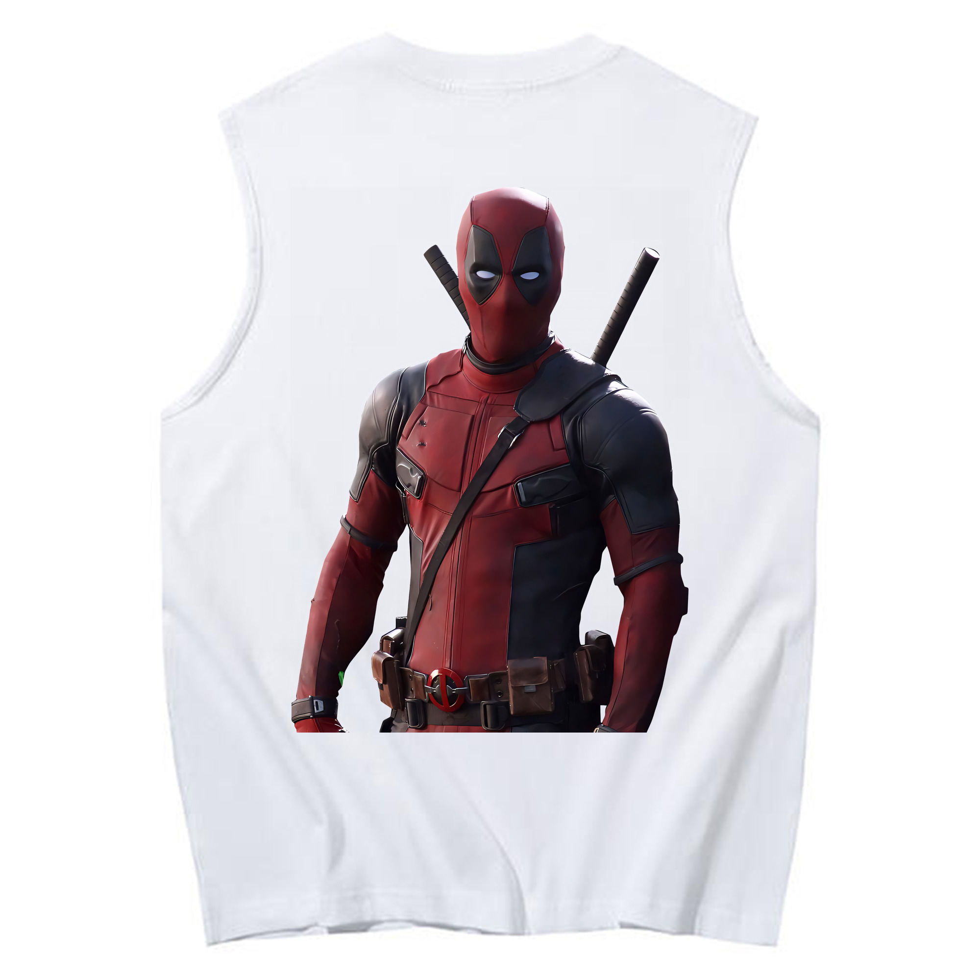 （画像用） Deadpool デッドプール コットン100％タンクトップ（背面プリント）