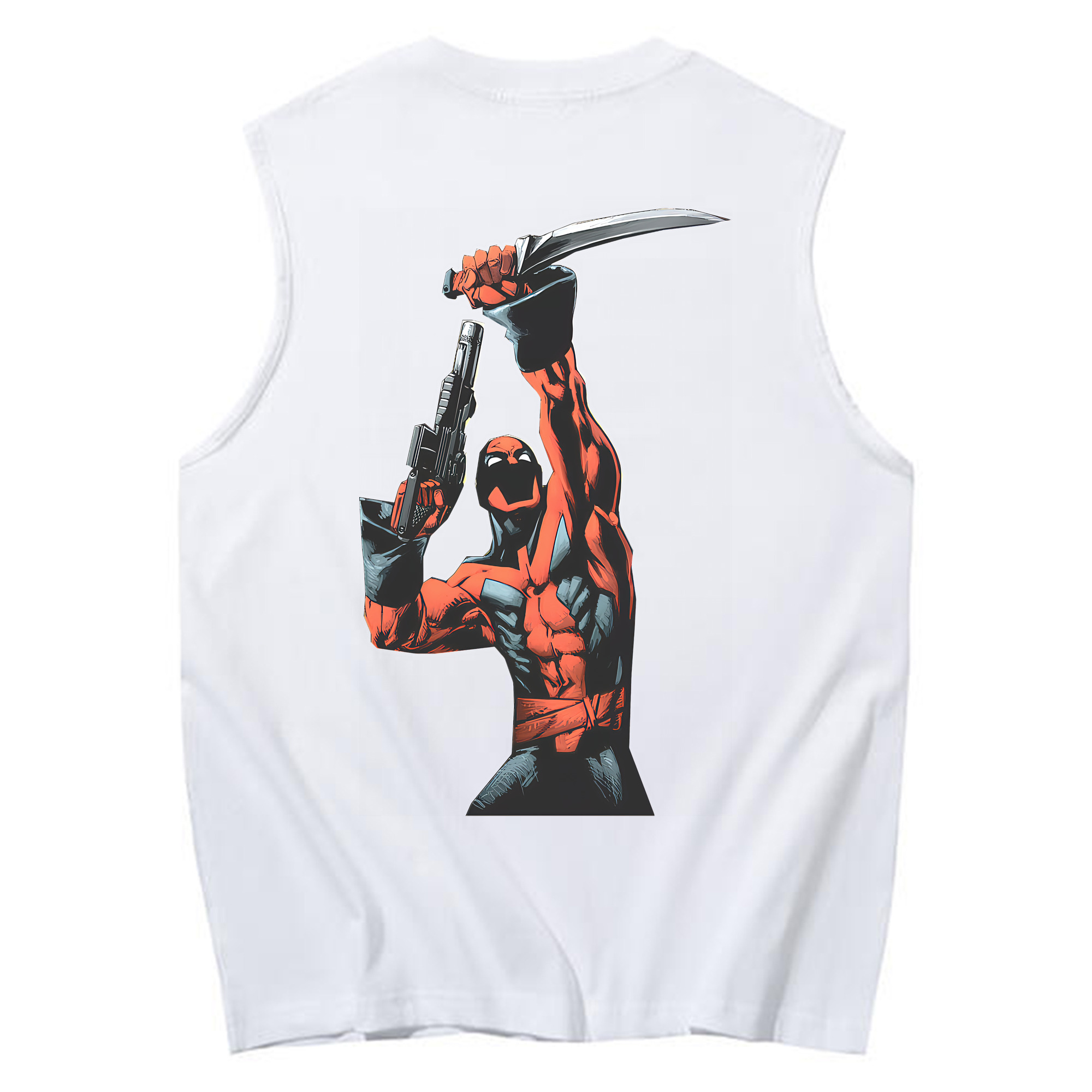 （画像用） Deadpool デッドプール コットン100％タンクトップ（背面プリント）