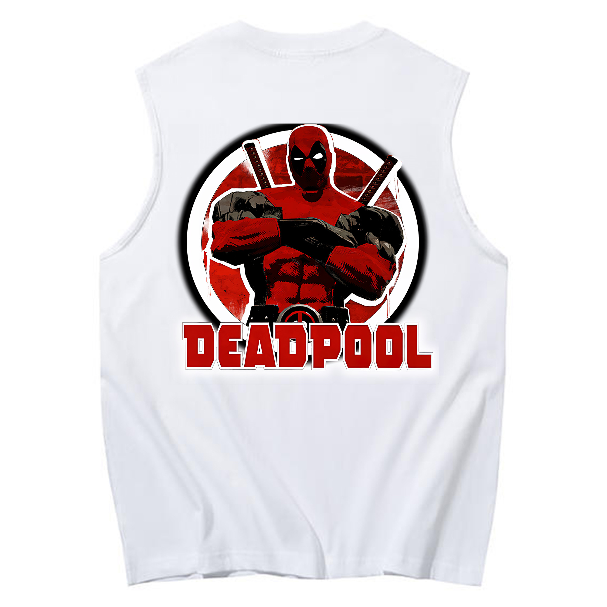 （画像用） Deadpool デッドプール コットン100％タンクトップ（背面プリント）
