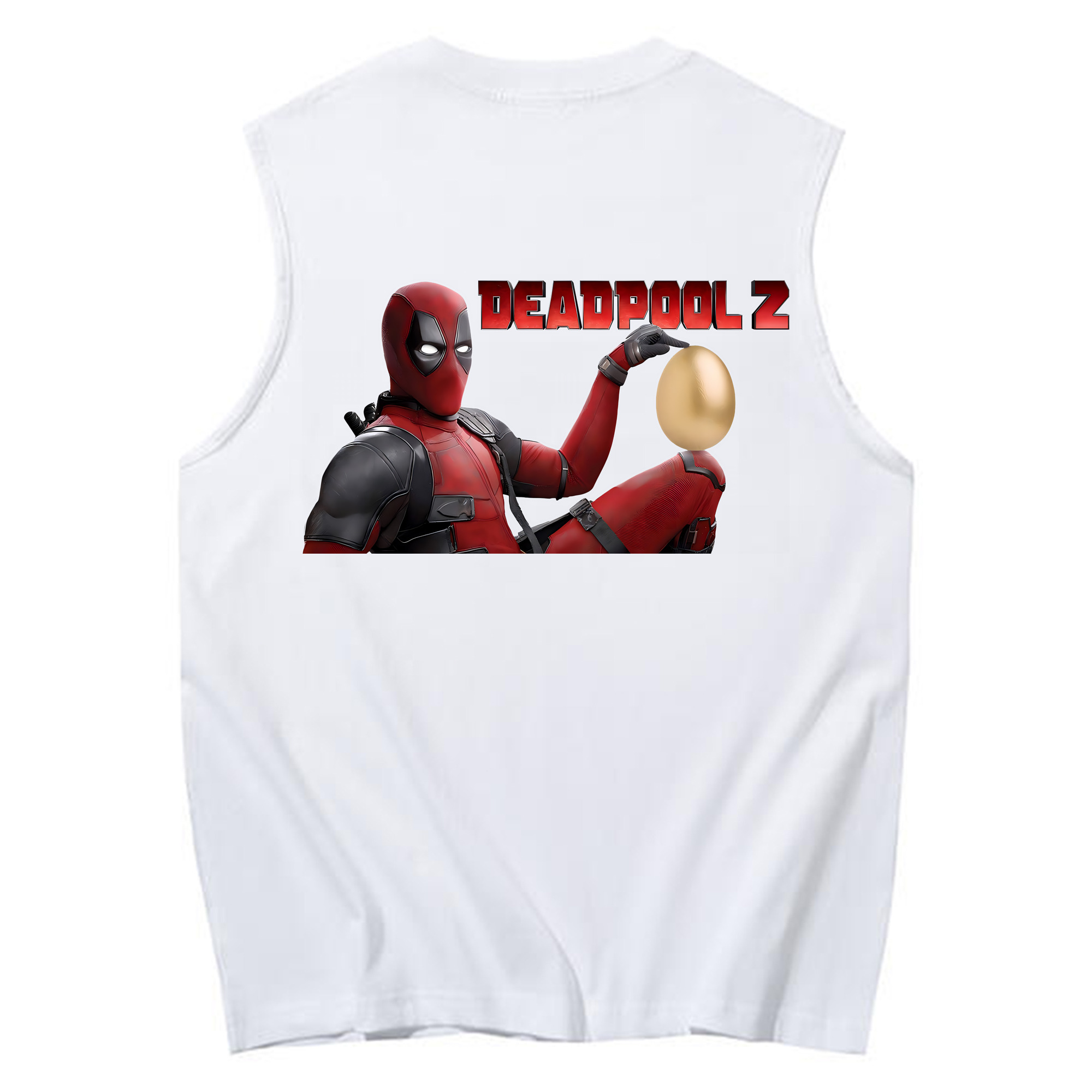 （画像用） Deadpool デッドプール コットン100％タンクトップ（背面プリント）