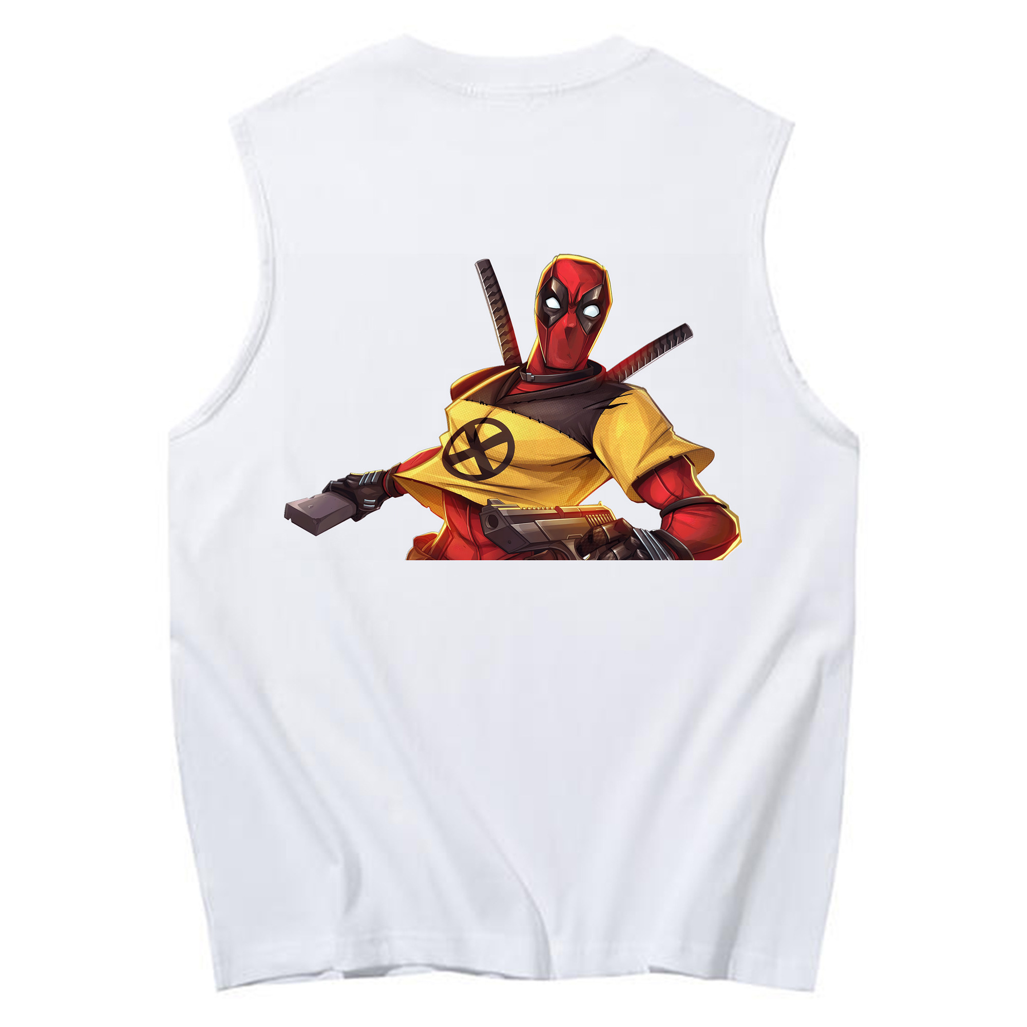 （画像用） Deadpool デッドプール コットン100％タンクトップ（背面プリント）