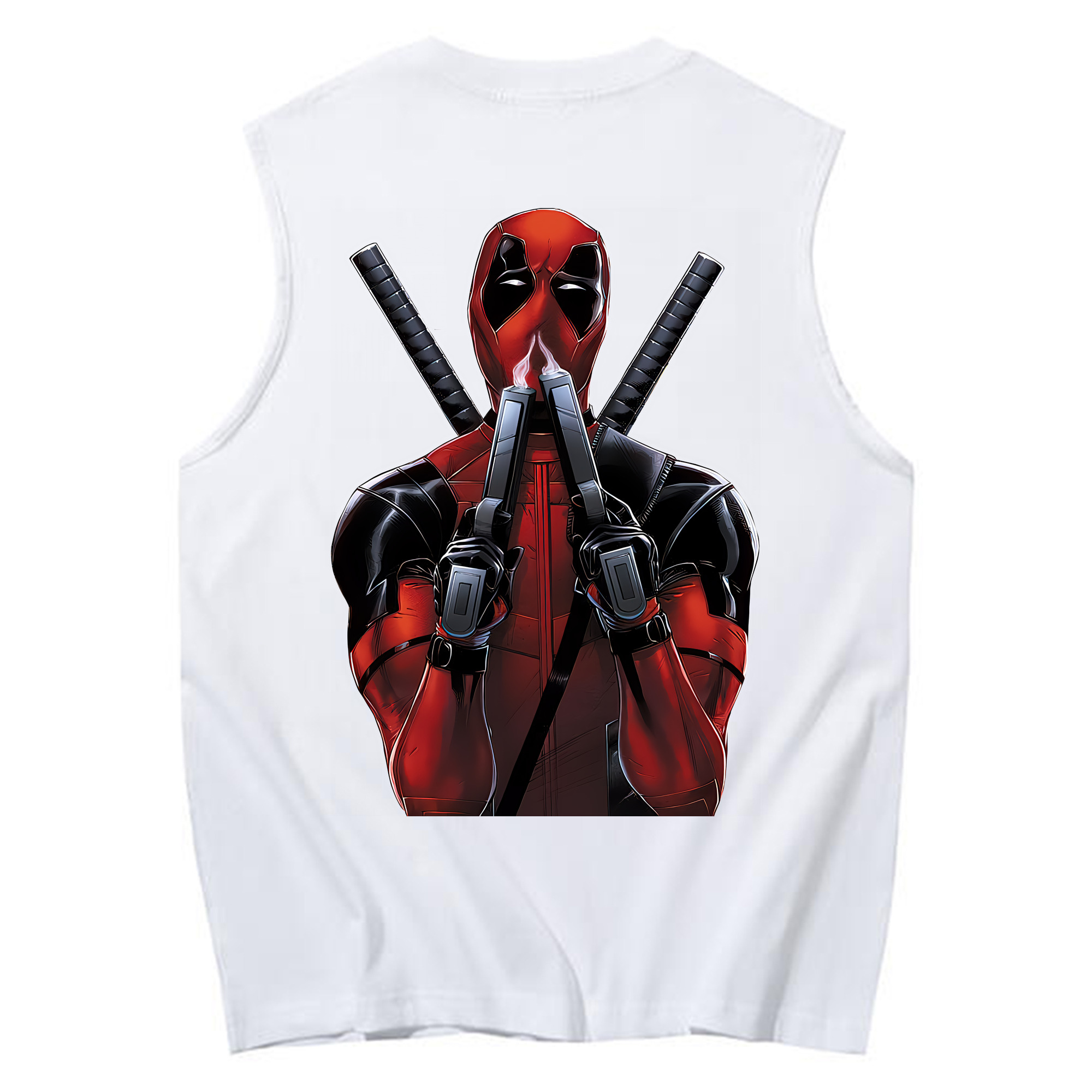 （画像用） Deadpool デッドプール コットン100％タンクトップ（背面プリント）