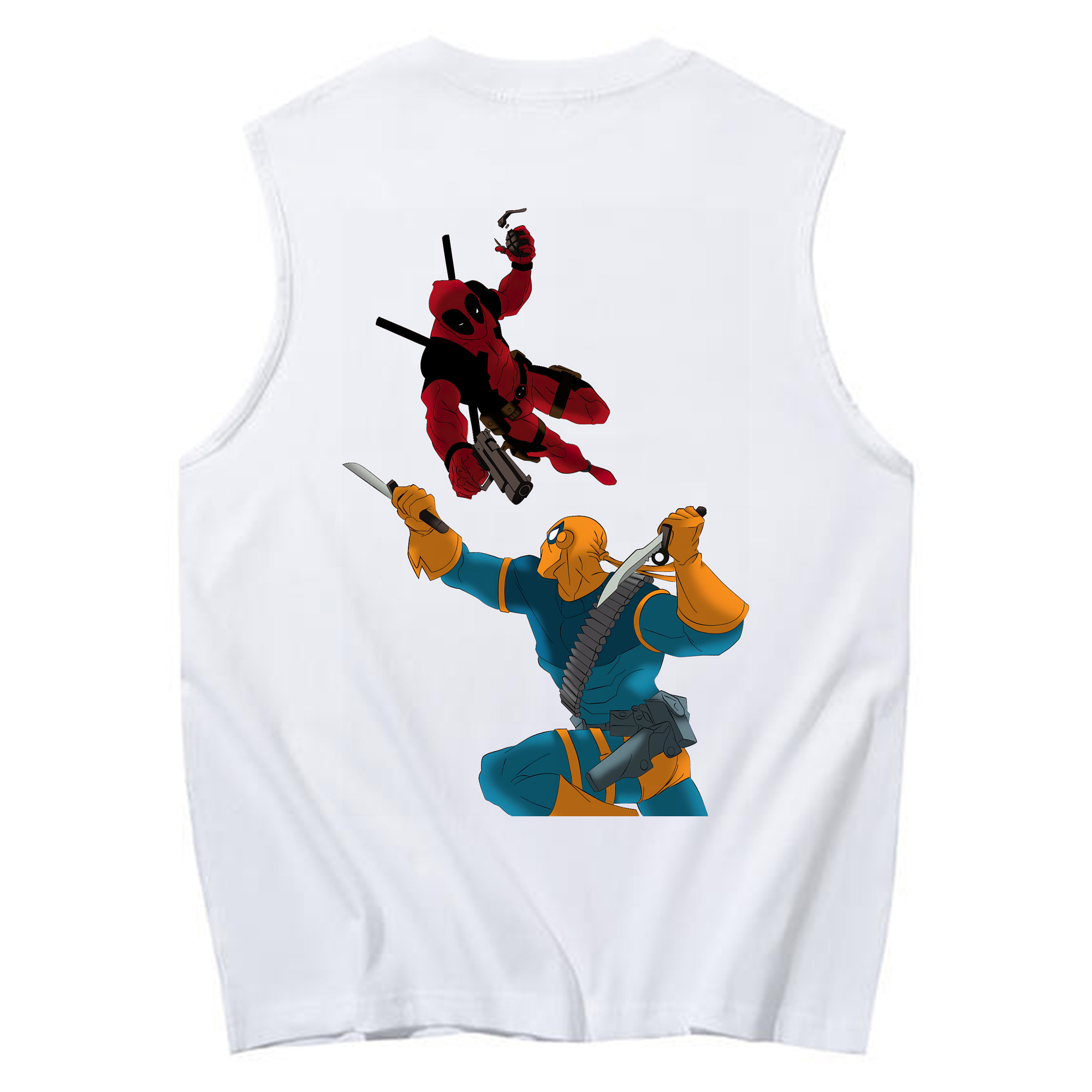（画像用） Deadpool デッドプール コットン100％タンクトップ（背面プリント）