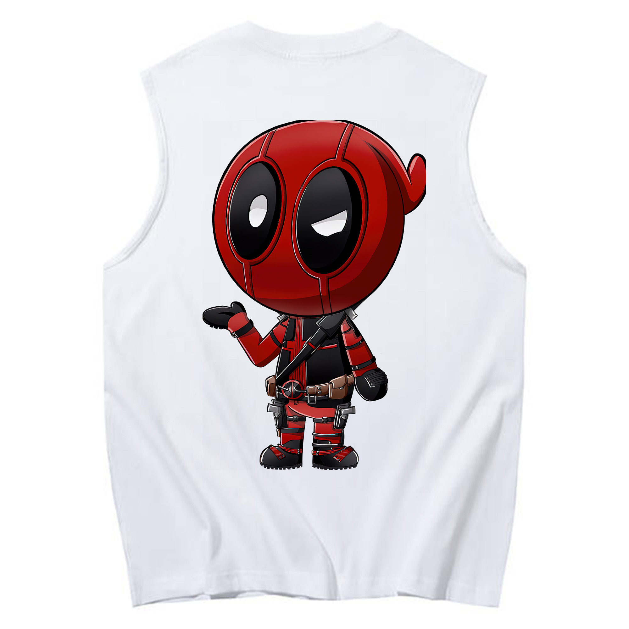 （画像用） Deadpool デッドプール コットン100％タンクトップ（背面プリント）