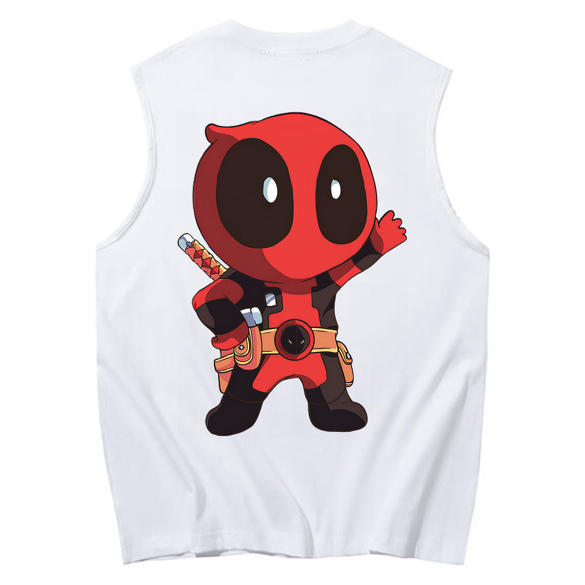 （画像用） Deadpool デッドプール コットン100％タンクトップ（背面プリント）
