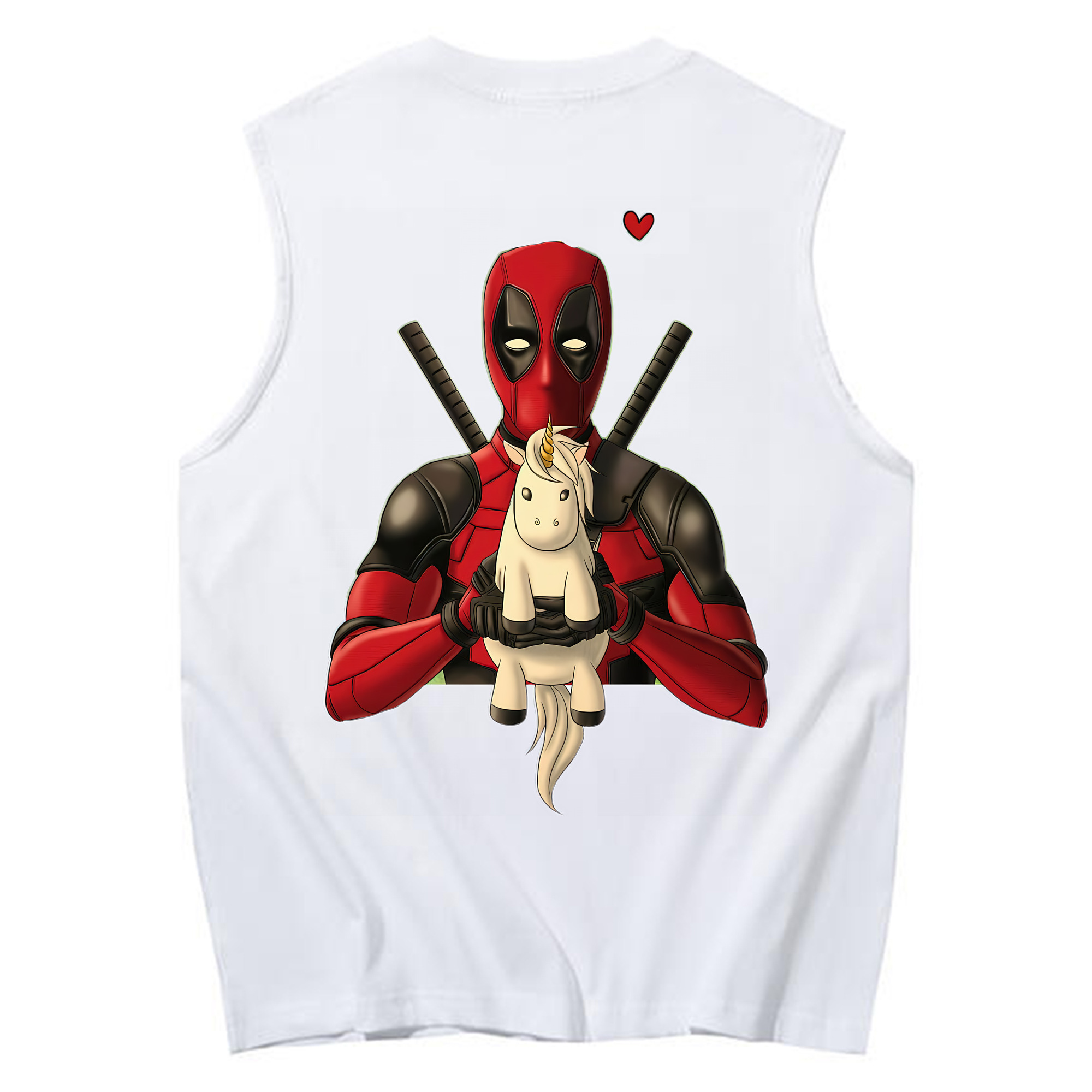 （画像用） Deadpool デッドプール コットン100％タンクトップ（背面プリント）