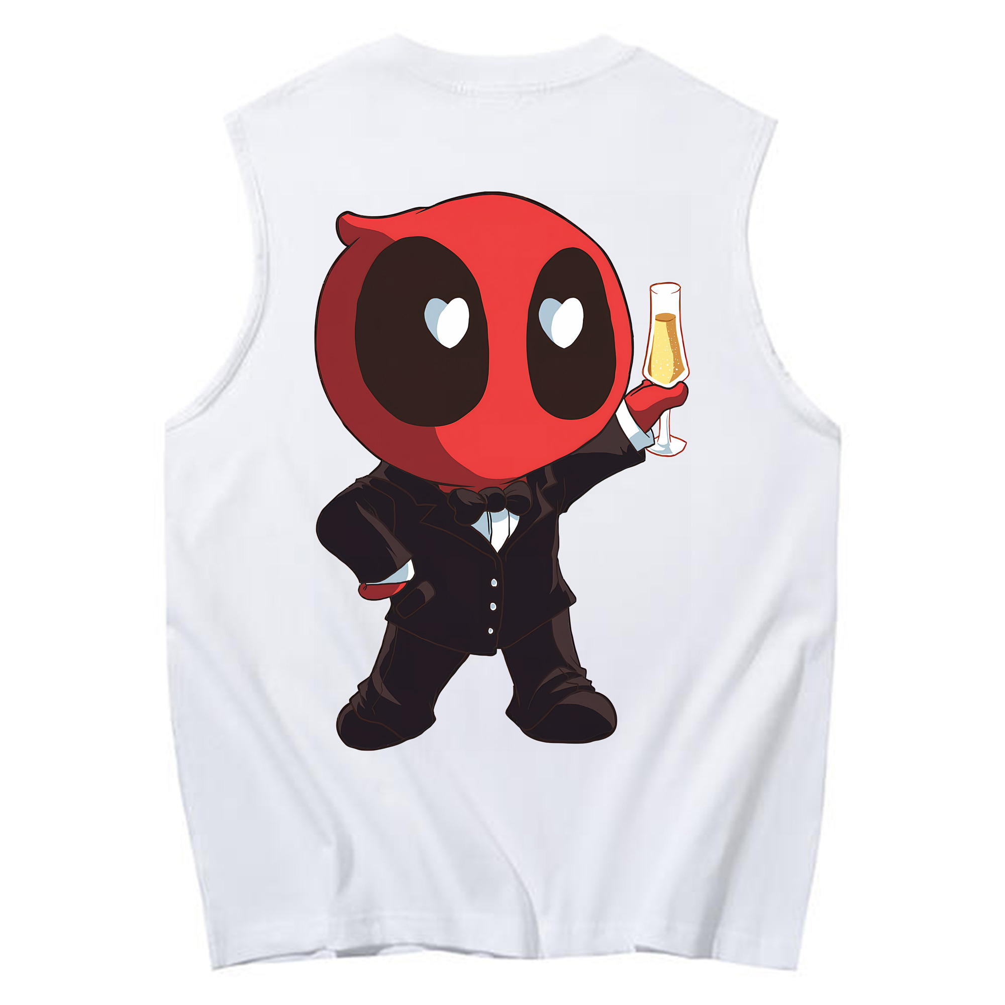 （画像用） Deadpool デッドプール コットン100％タンクトップ（背面プリント）