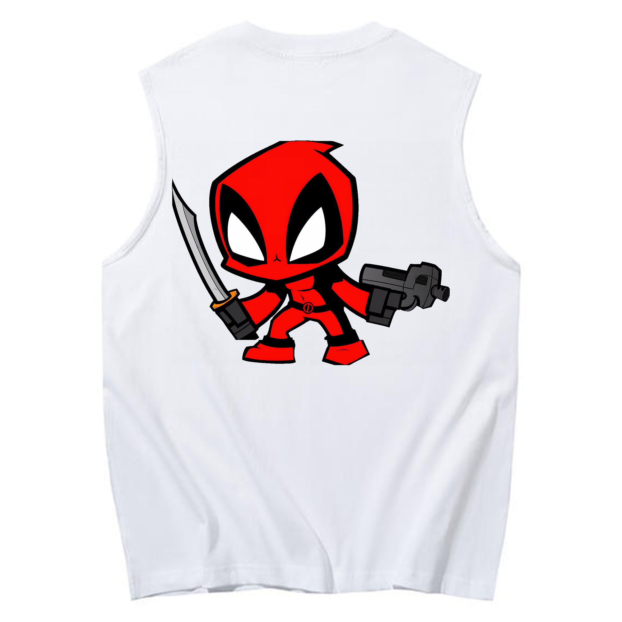 （画像用） Deadpool デッドプール コットン100％タンクトップ（背面プリント）