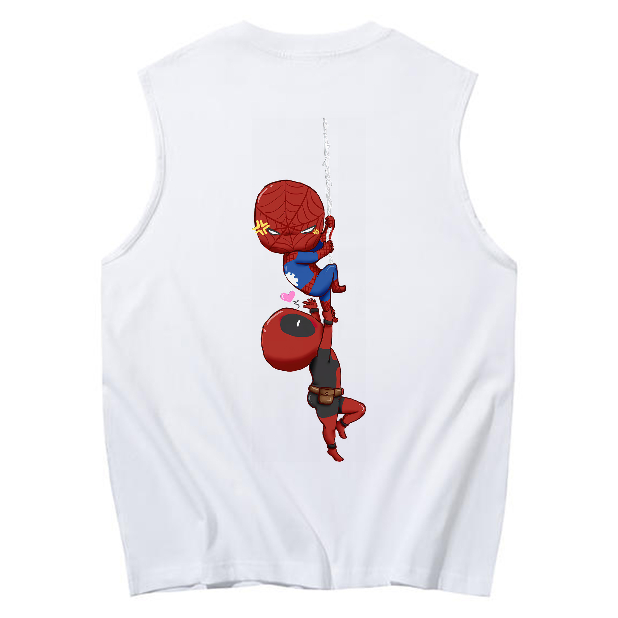 （画像用） Deadpool デッドプール コットン100％タンクトップ（背面プリント）