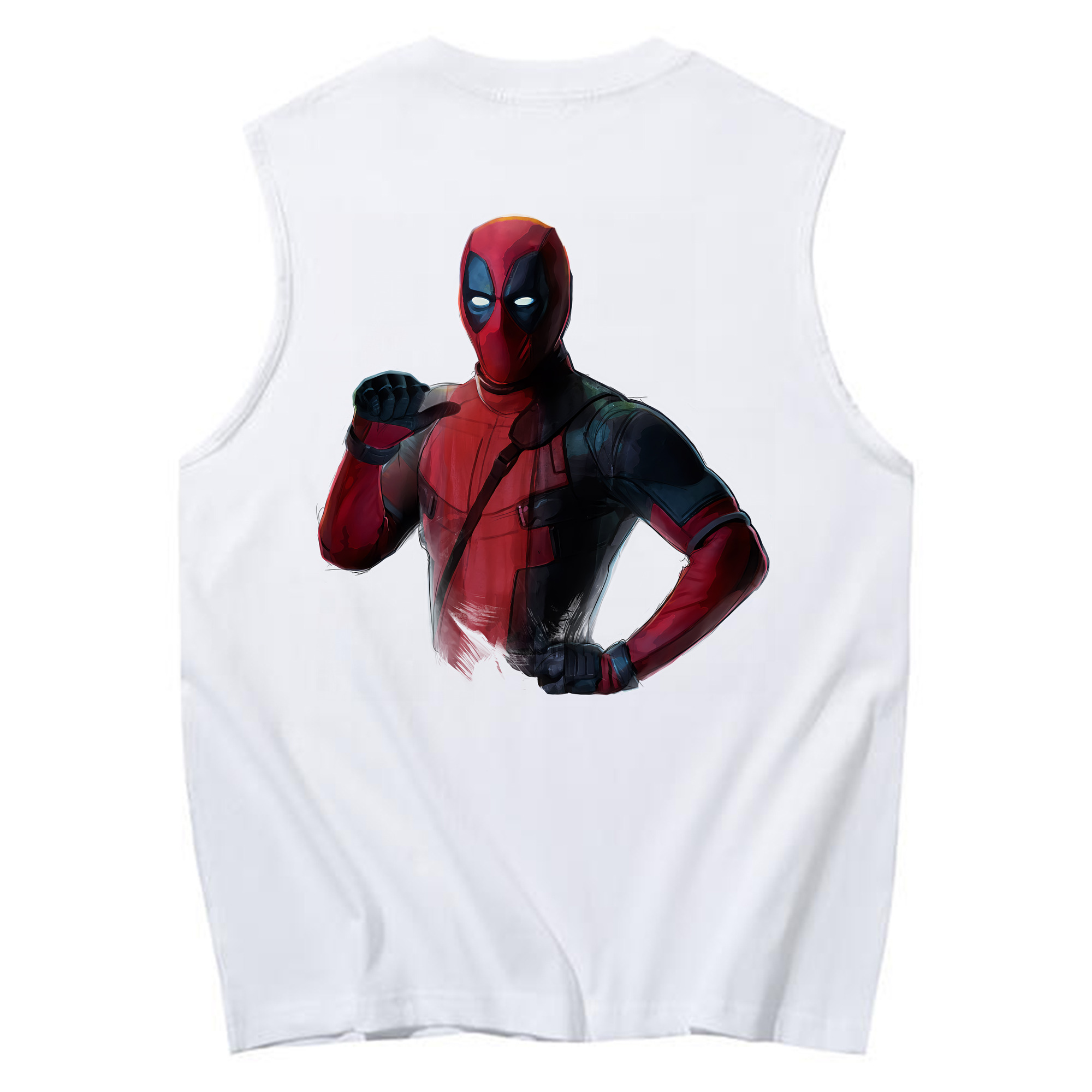 （画像用） Deadpool デッドプール コットン100％タンクトップ（背面プリント）