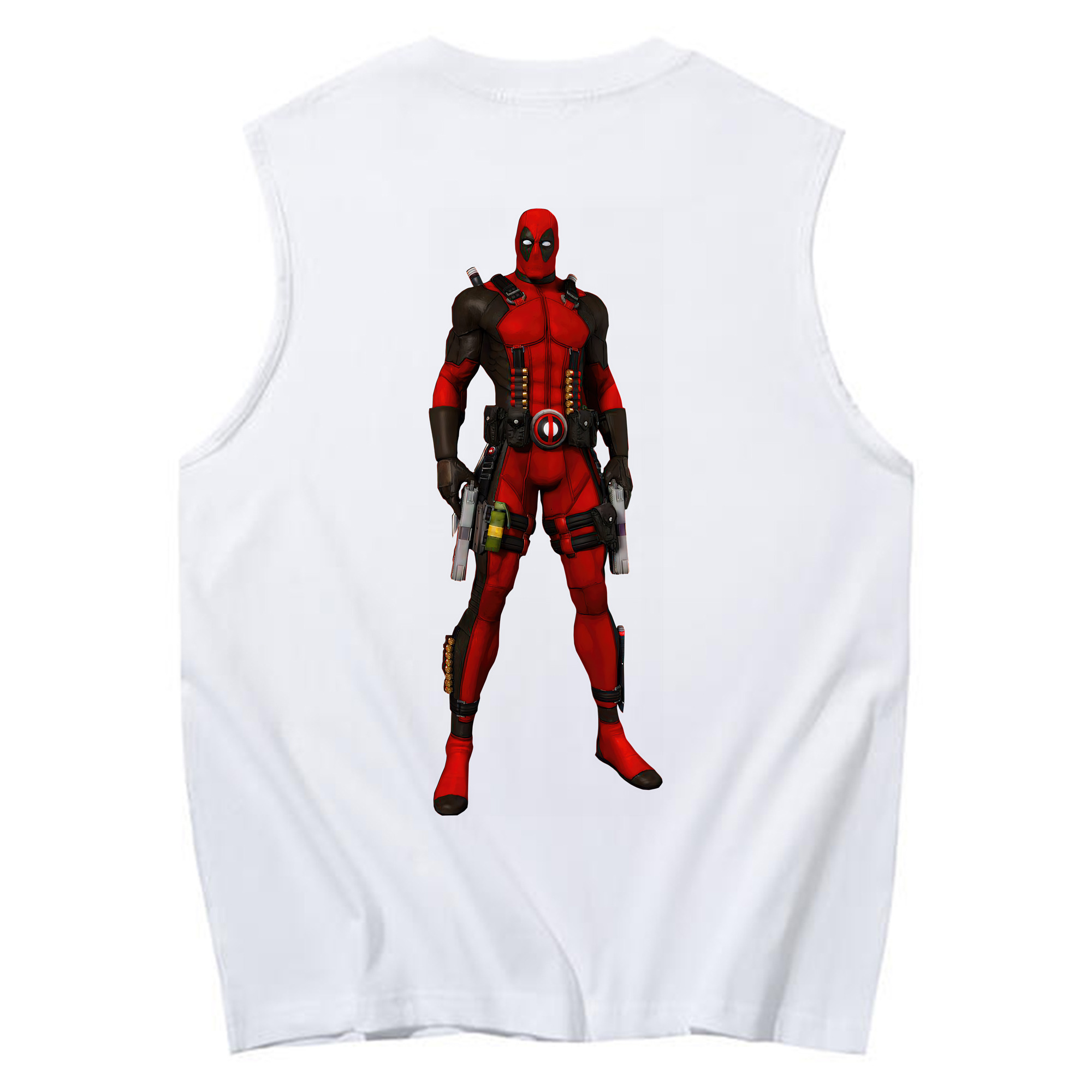 （画像用） Deadpool デッドプール コットン100％タンクトップ（背面プリント）