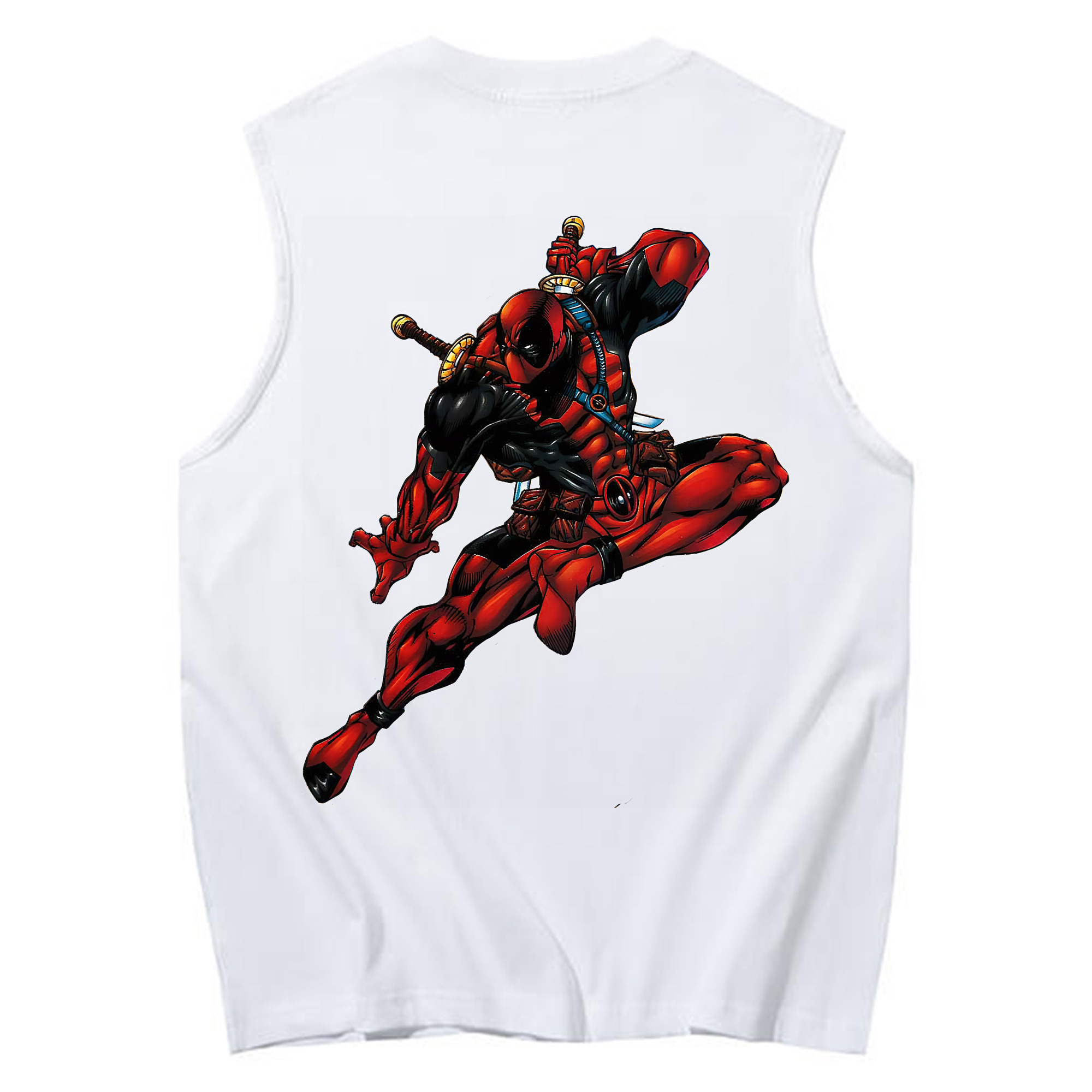 （画像用） Deadpool デッドプール コットン100％タンクトップ（背面プリント）