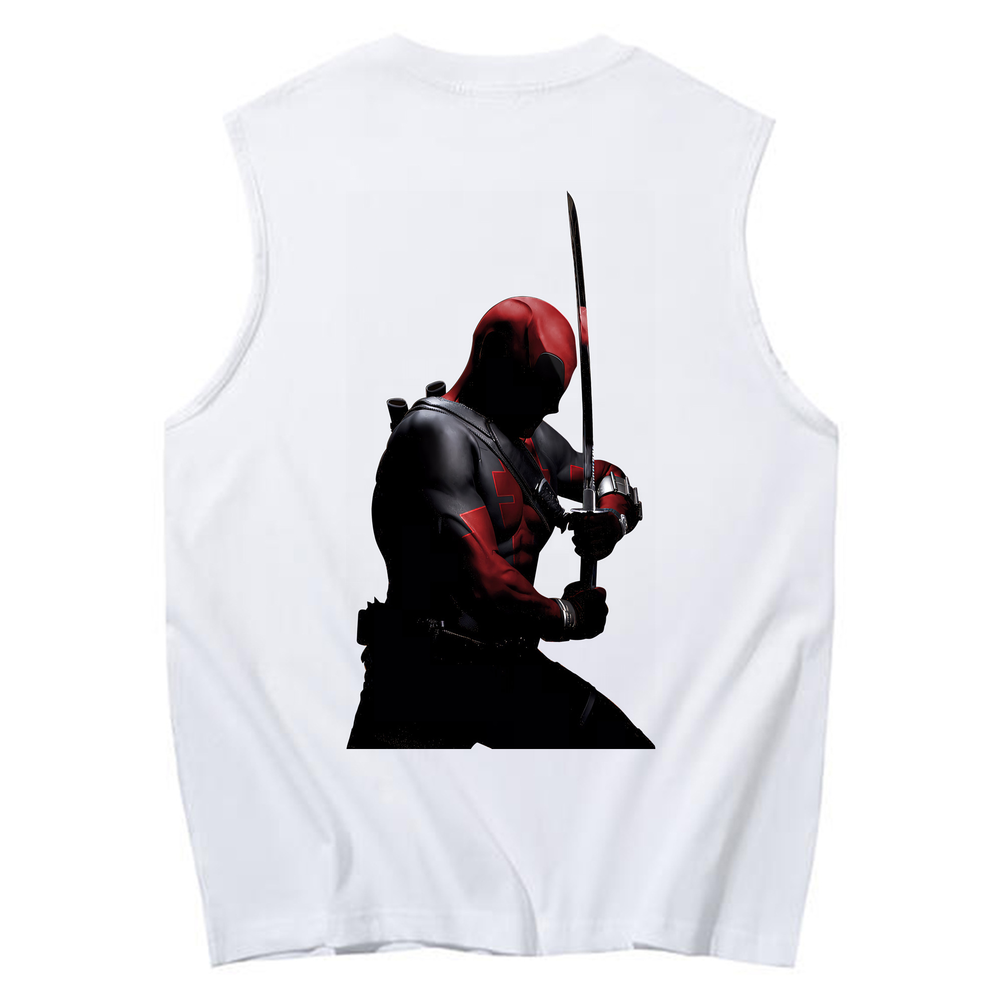 （画像用） Deadpool デッドプール コットン100％タンクトップ（背面プリント）