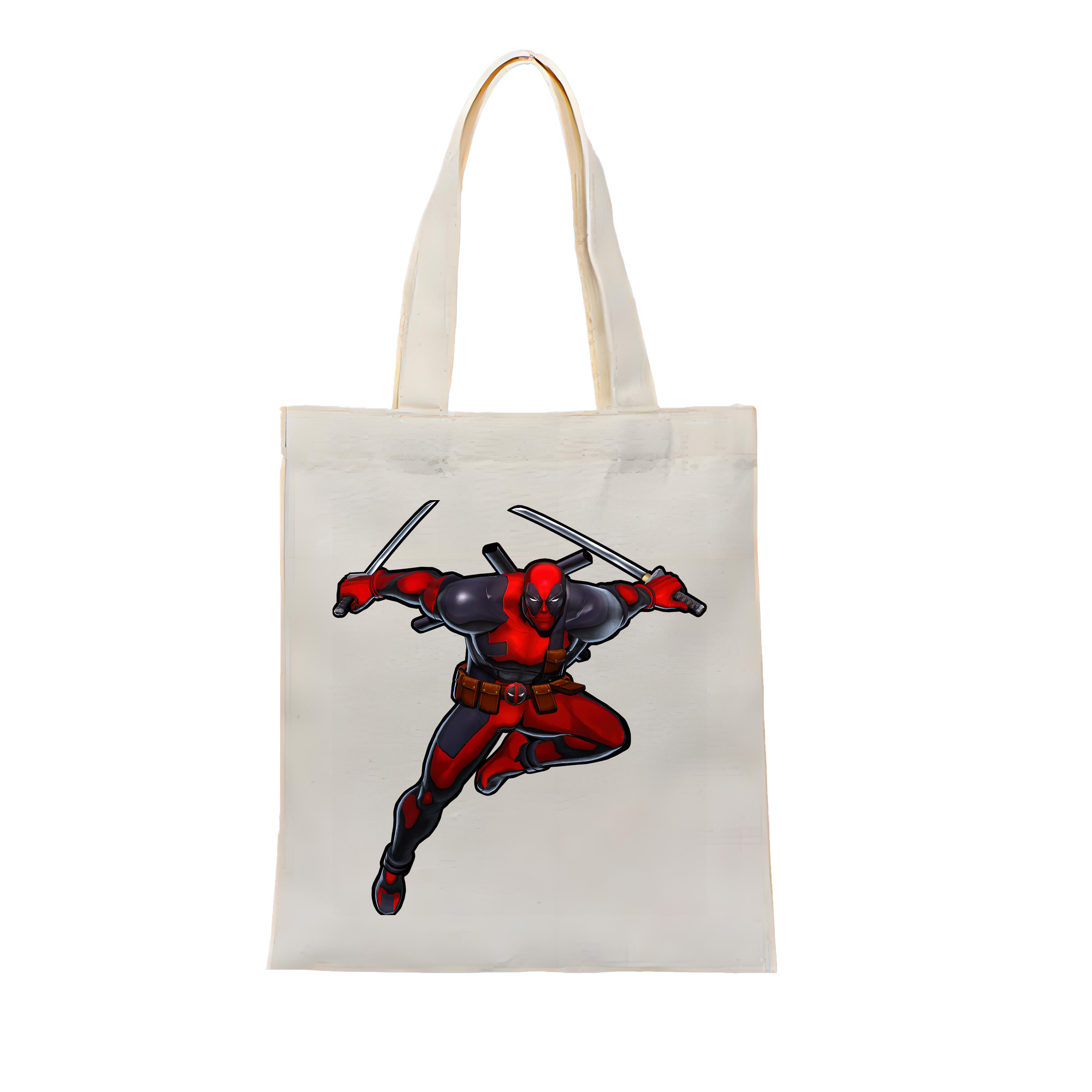 （画像用） Deadpool デッドプール 縦型キャンバス生地手提げバッグ　トートバッグ
