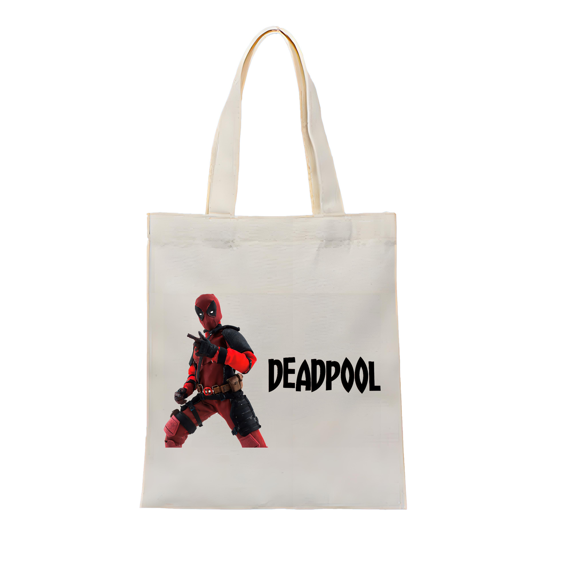 （画像用） Deadpool デッドプール 縦型キャンバス生地手提げバッグ　トートバッグ