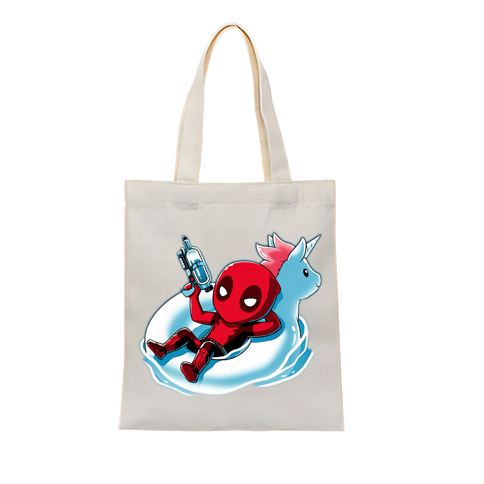 （画像用） Deadpool デッドプール 縦型キャンバス生地手提げバッグ　トートバッグ