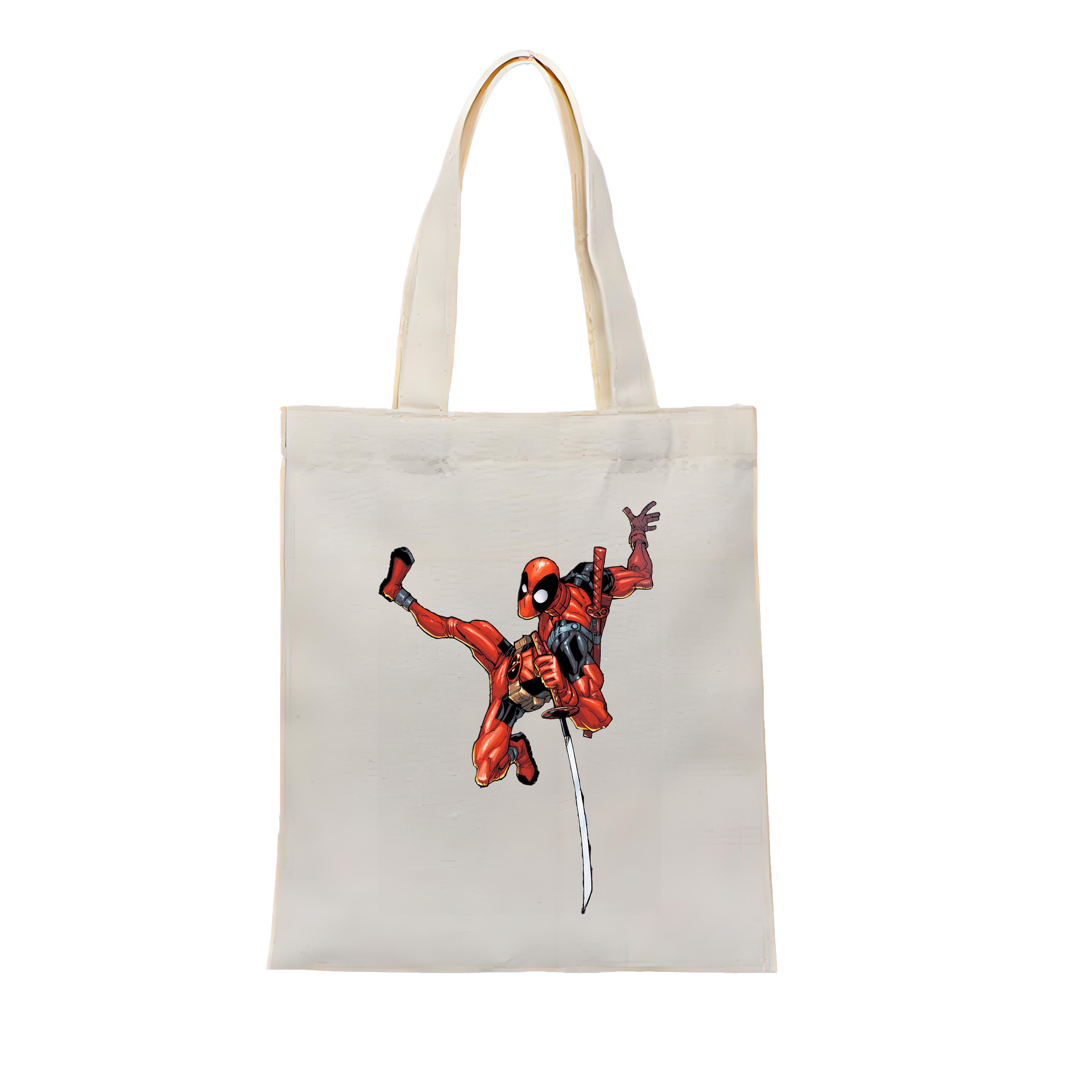 （画像用） Deadpool デッドプール 縦型キャンバス生地手提げバッグ　トートバッグ