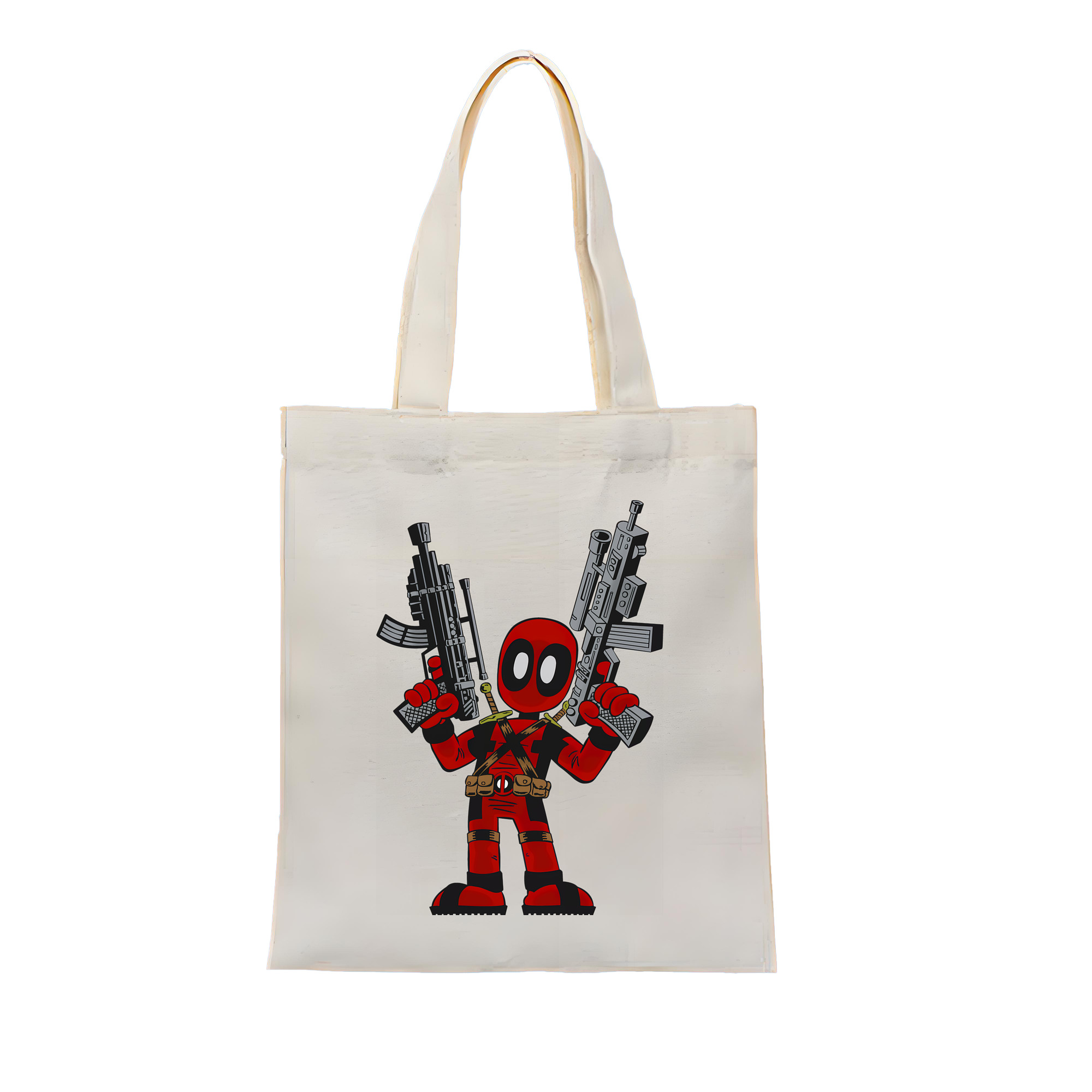 （画像用） Deadpool デッドプール 縦型キャンバス生地手提げバッグ　トートバッグ