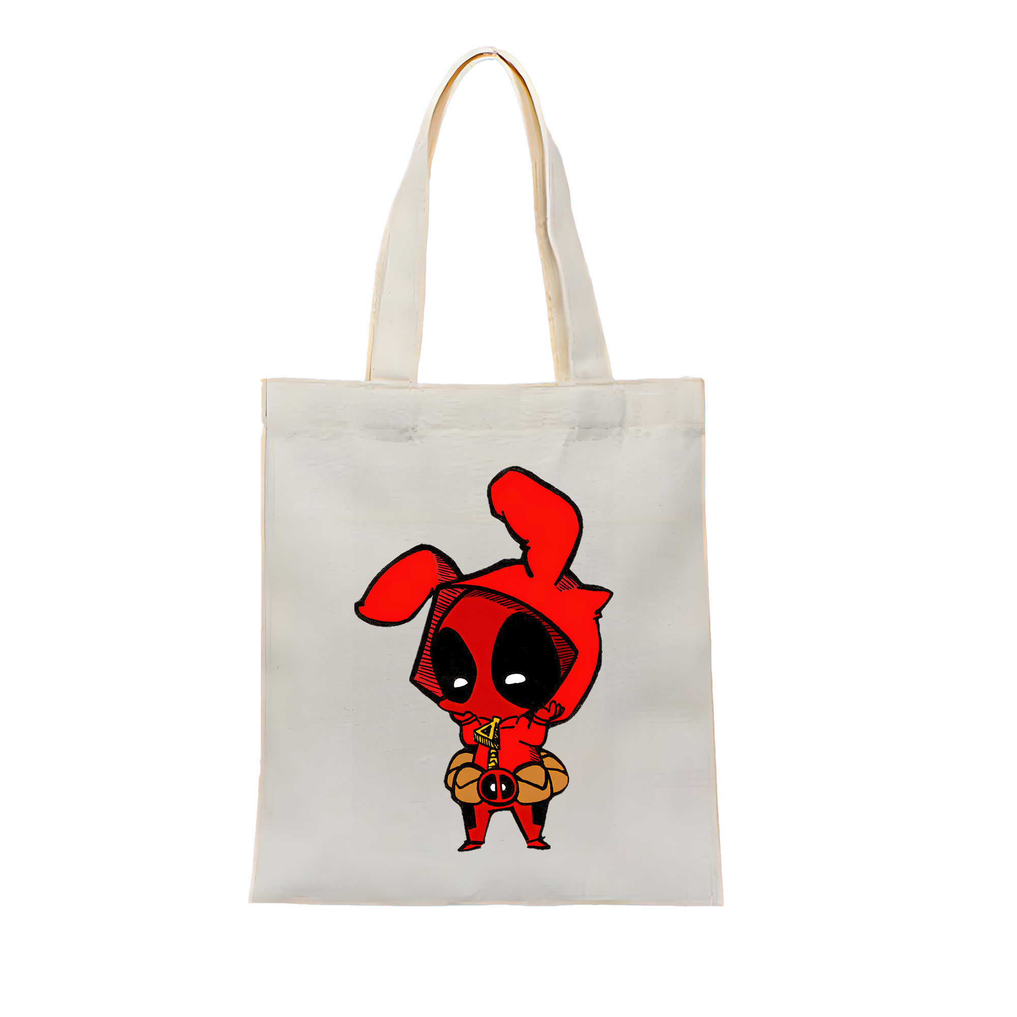 （画像用） Deadpool デッドプール 縦型キャンバス生地手提げバッグ　トートバッグ