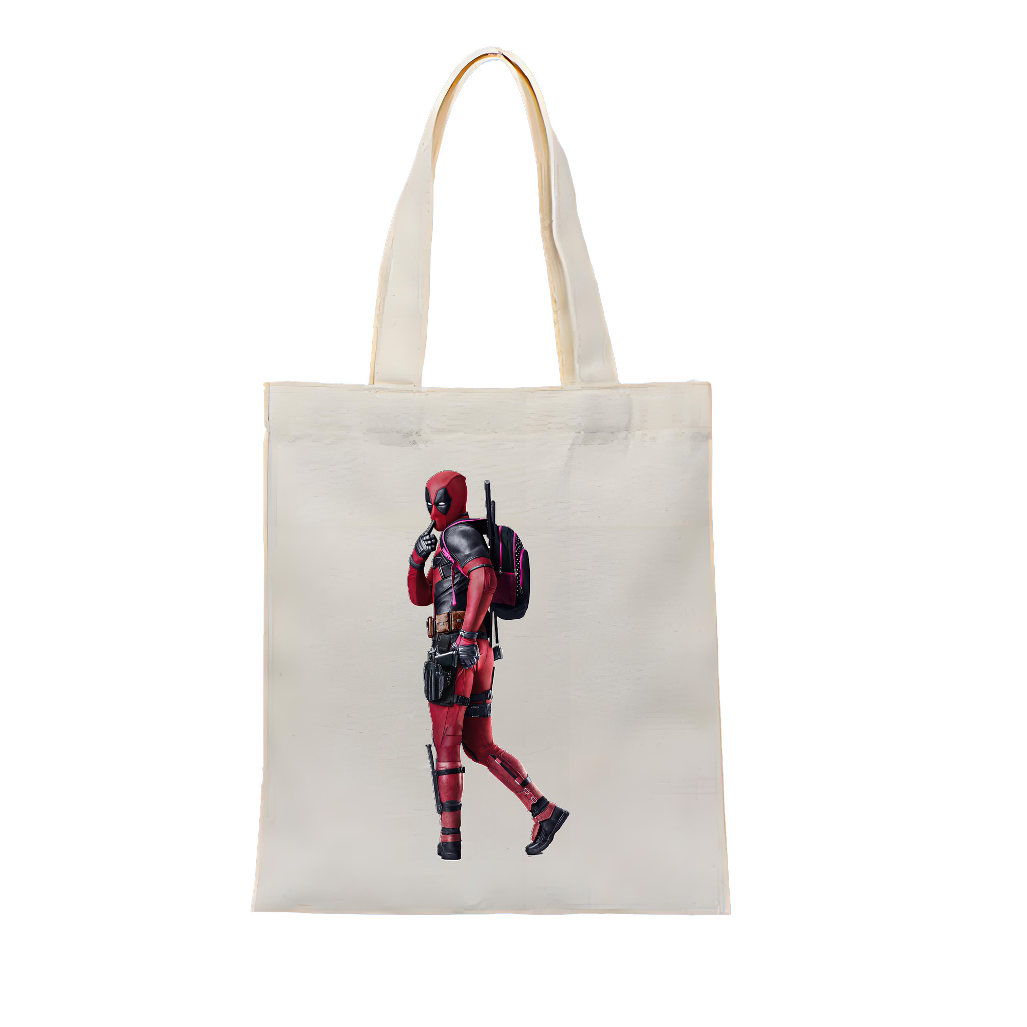 （画像用） Deadpool デッドプール 縦型キャンバス生地手提げバッグ　トートバッグ