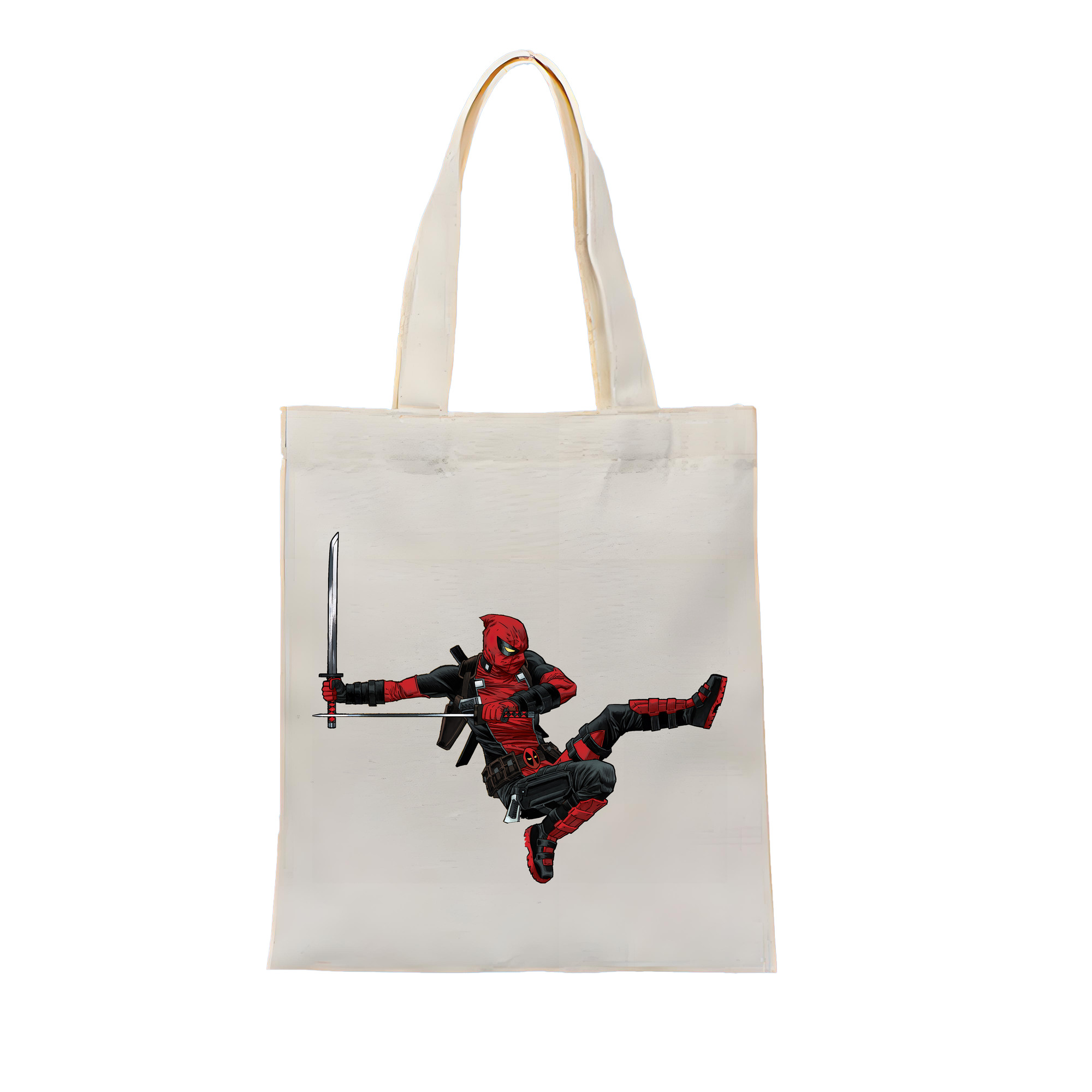 （画像用） Deadpool デッドプール 縦型キャンバス生地手提げバッグ　トートバッグ