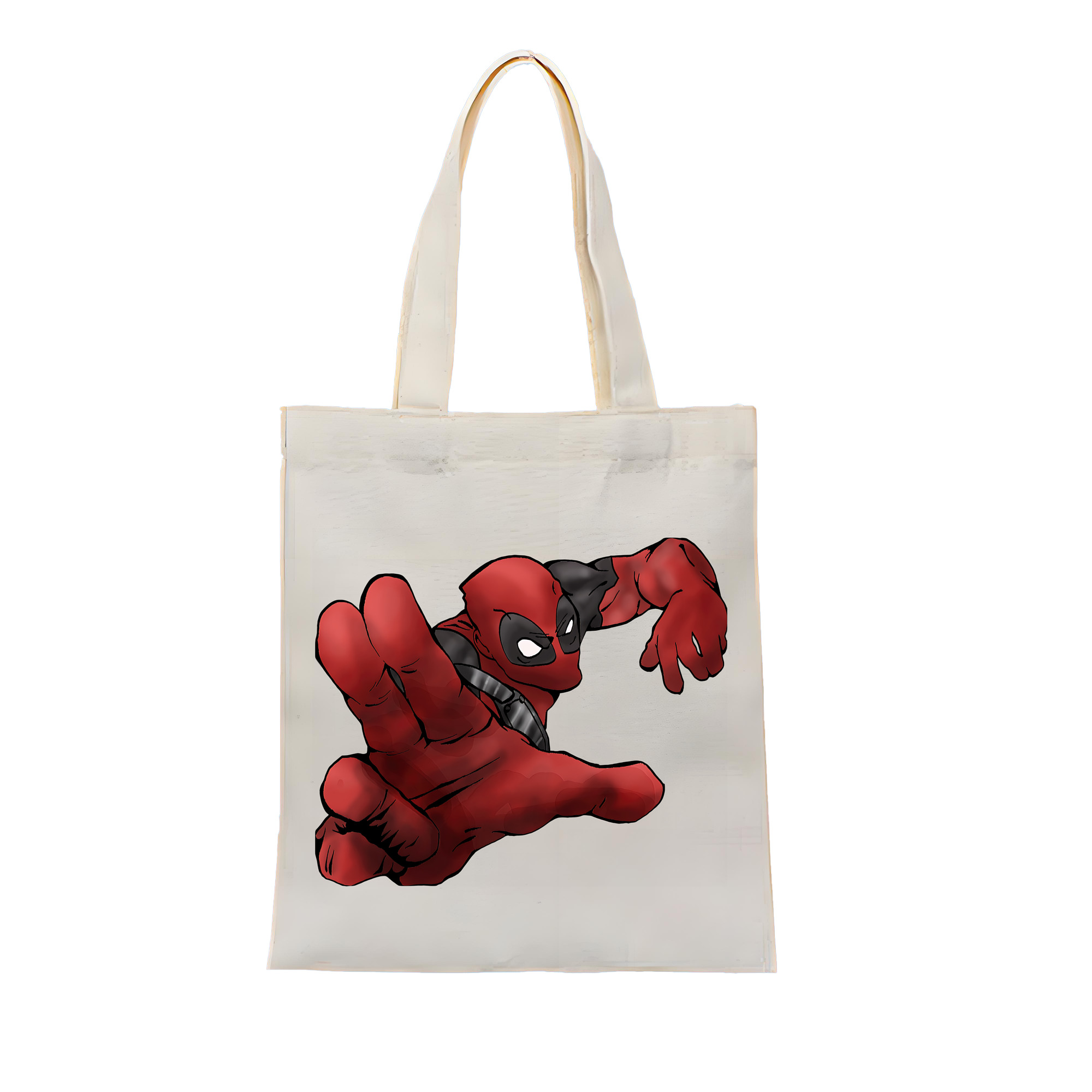 （画像用） Deadpool デッドプール 縦型キャンバス生地手提げバッグ　トートバッグ