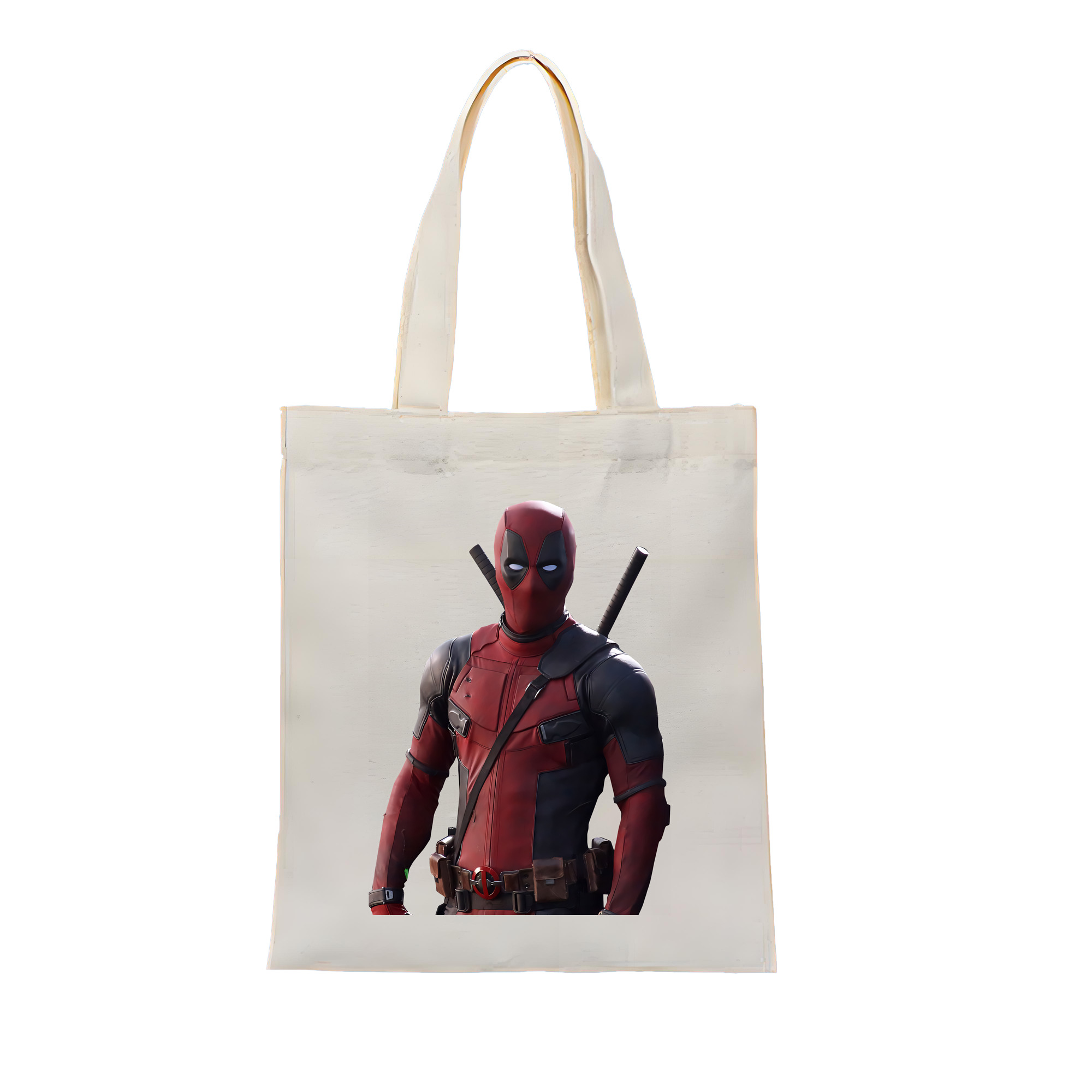 （画像用） Deadpool デッドプール 縦型キャンバス生地手提げバッグ　トートバッグ