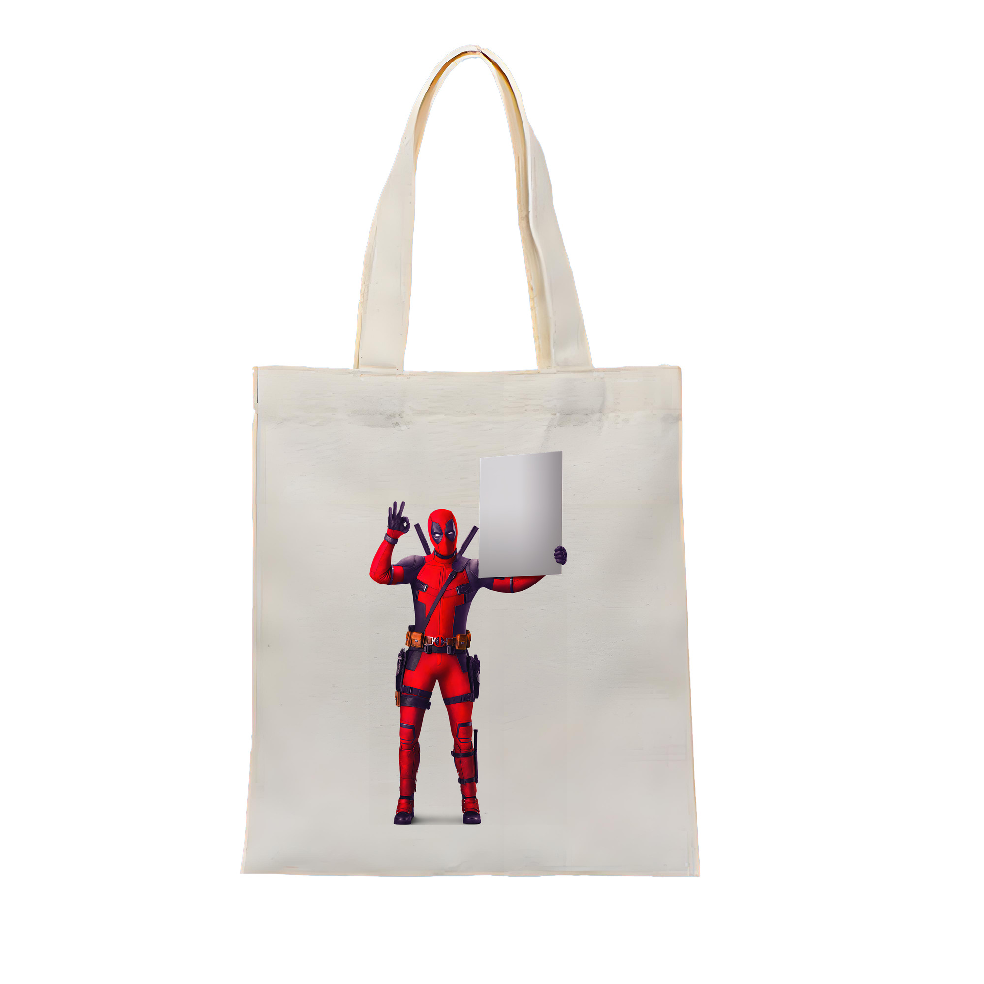 （画像用） Deadpool デッドプール 縦型キャンバス生地手提げバッグ　トートバッグ
