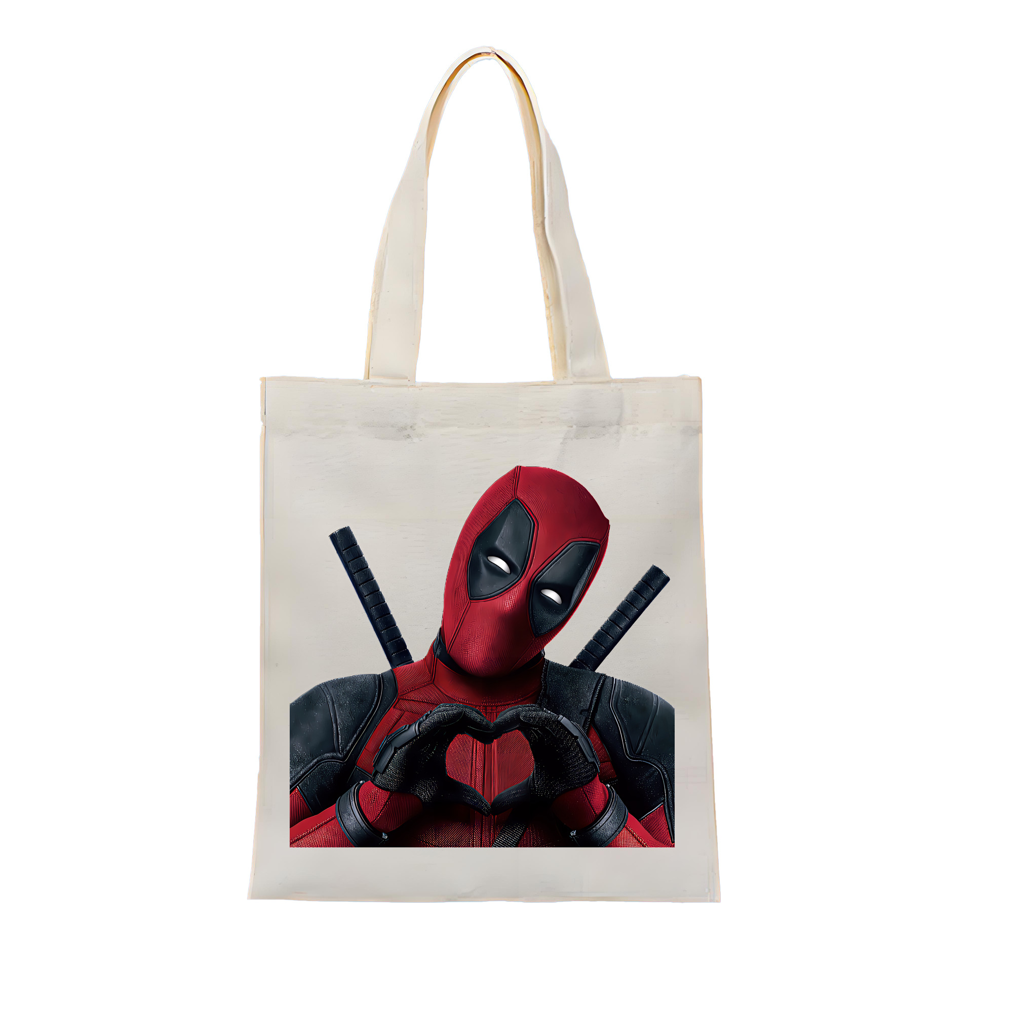 （画像用） Deadpool デッドプール 縦型キャンバス生地手提げバッグ　トートバッグ