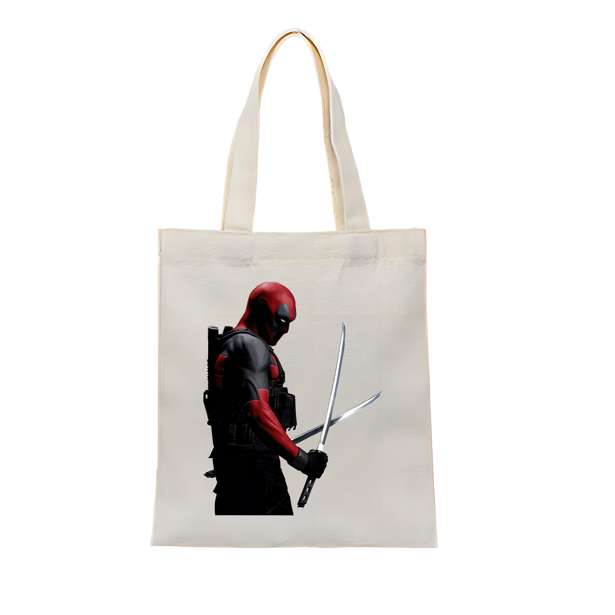 （画像用） Deadpool デッドプール 縦型キャンバス生地手提げバッグ　トートバッグ