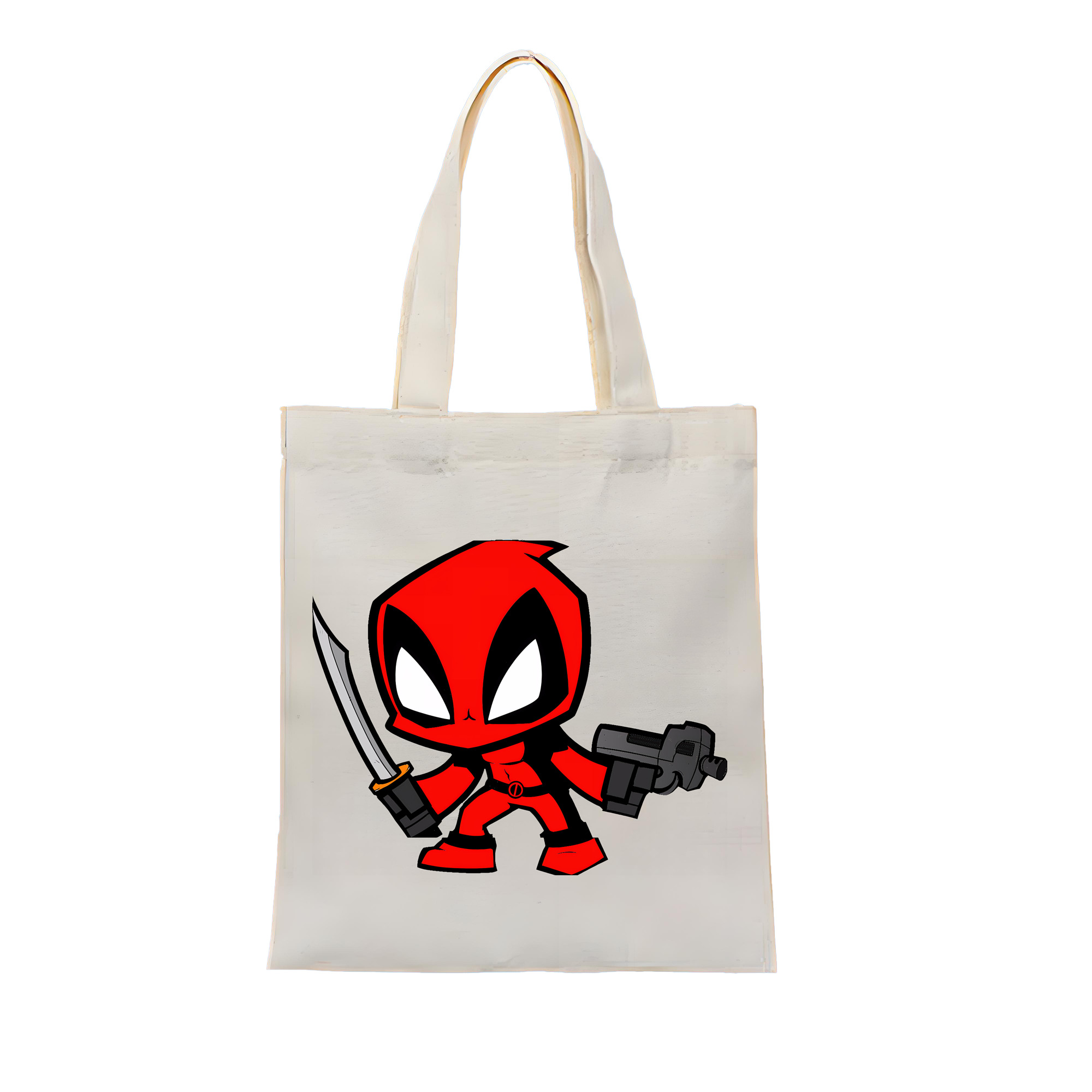 （画像用） Deadpool デッドプール 縦型キャンバス生地手提げバッグ　トートバッグ