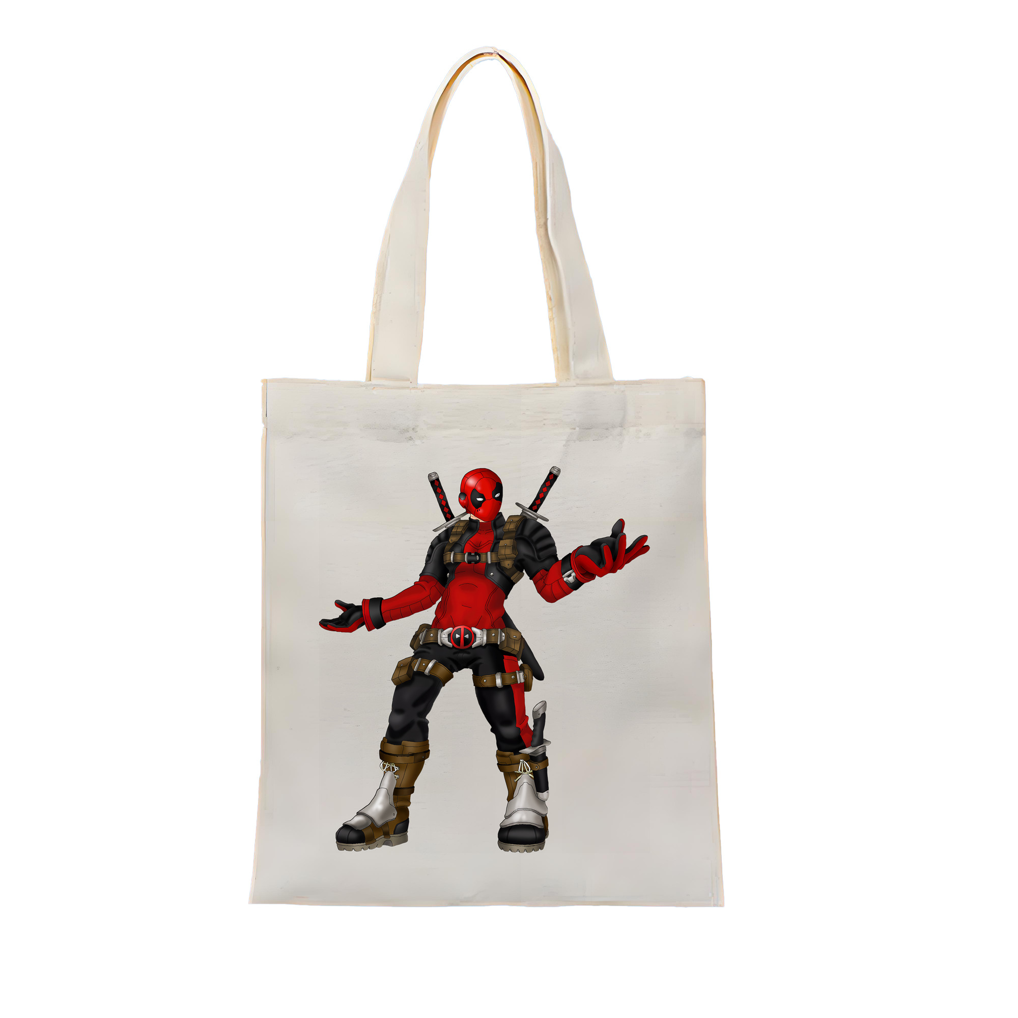（画像用） Deadpool デッドプール 縦型キャンバス生地手提げバッグ　トートバッグ