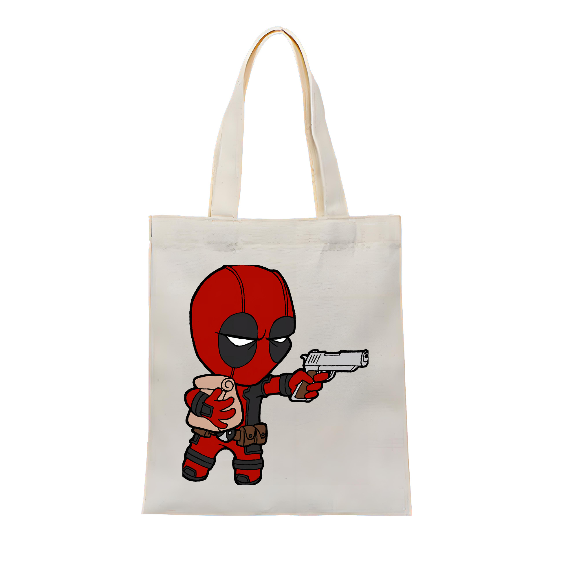 （画像用） Deadpool デッドプール 縦型キャンバス生地手提げバッグ　トートバッグ