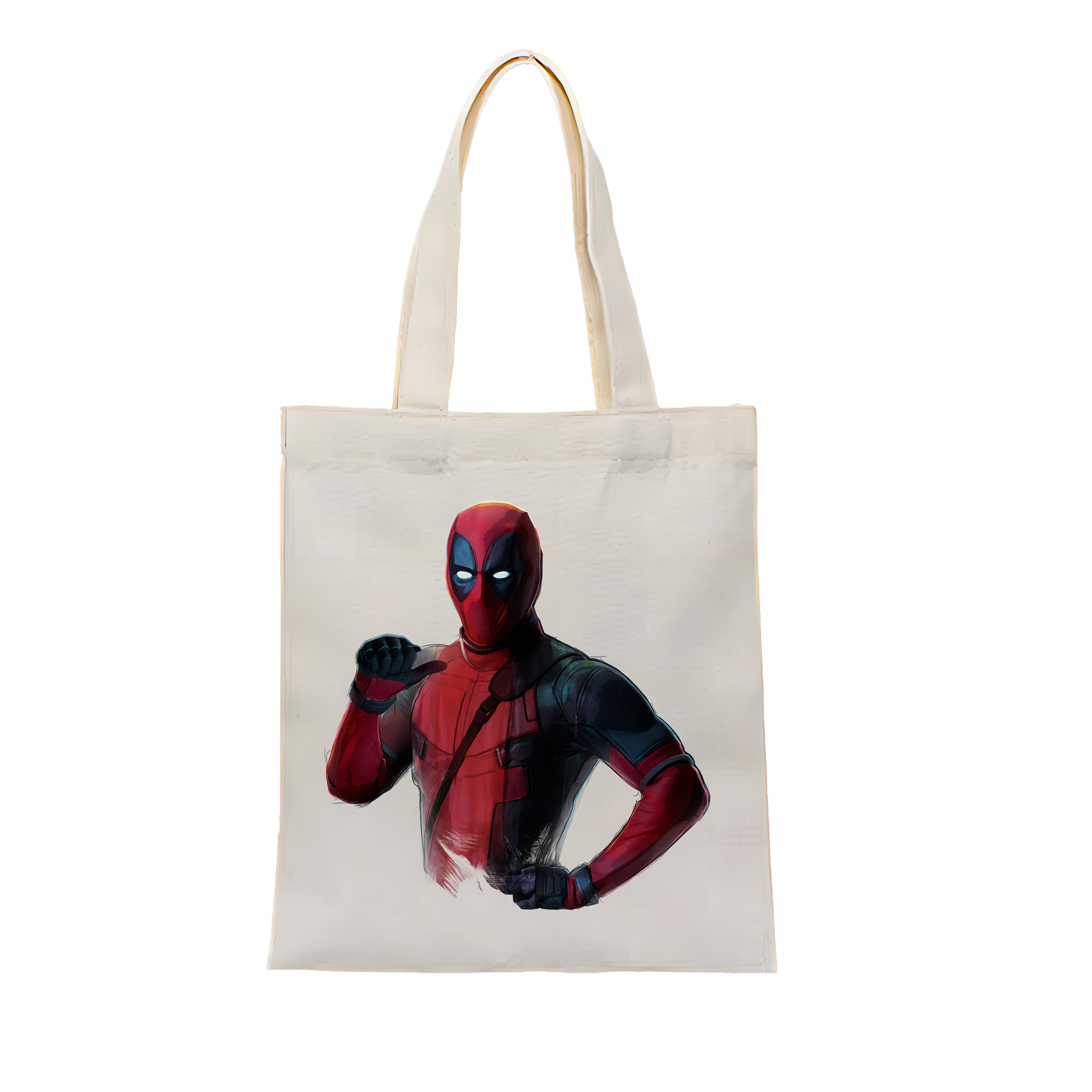 （画像用） Deadpool デッドプール 縦型キャンバス生地手提げバッグ　トートバッグ