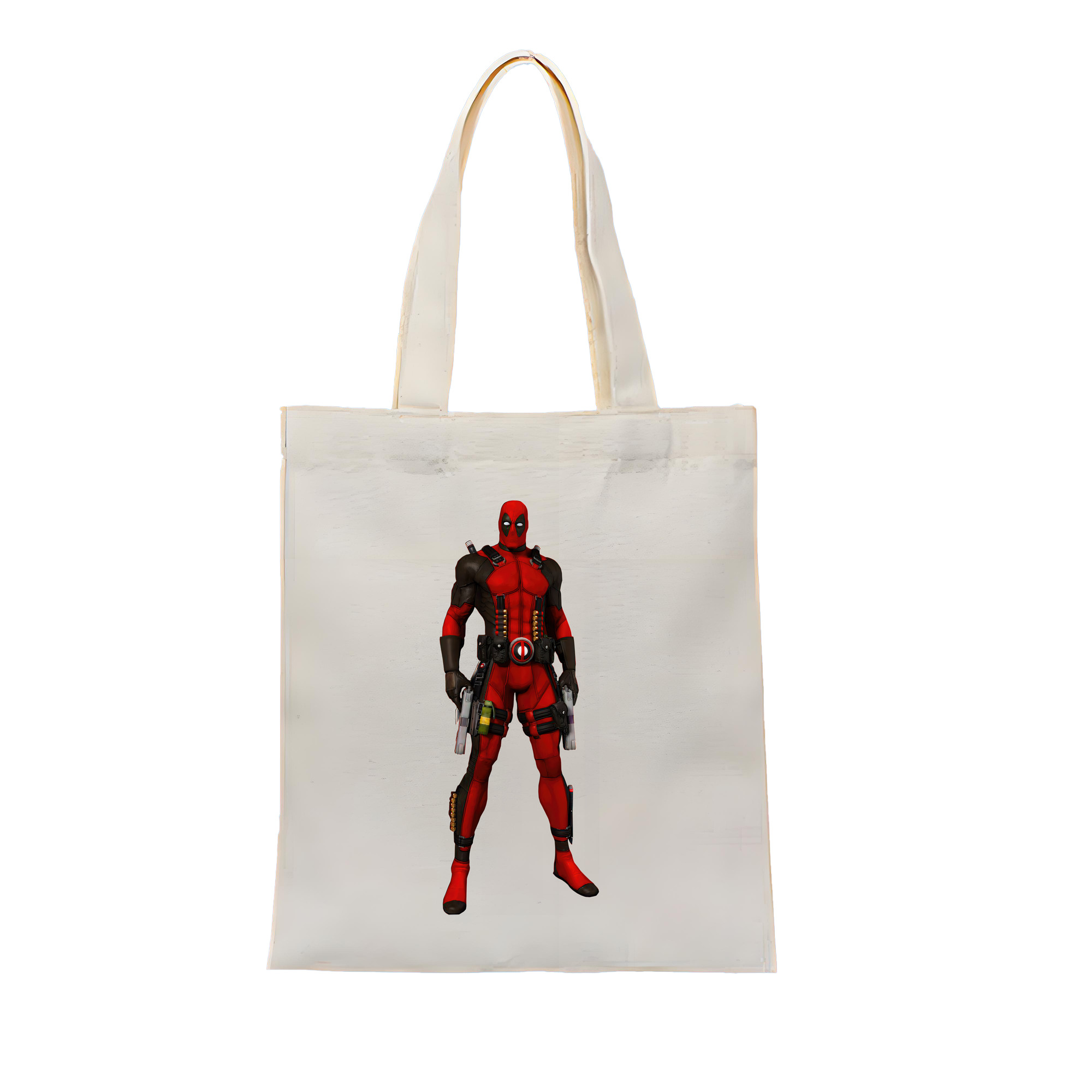 （画像用） Deadpool デッドプール 縦型キャンバス生地手提げバッグ　トートバッグ