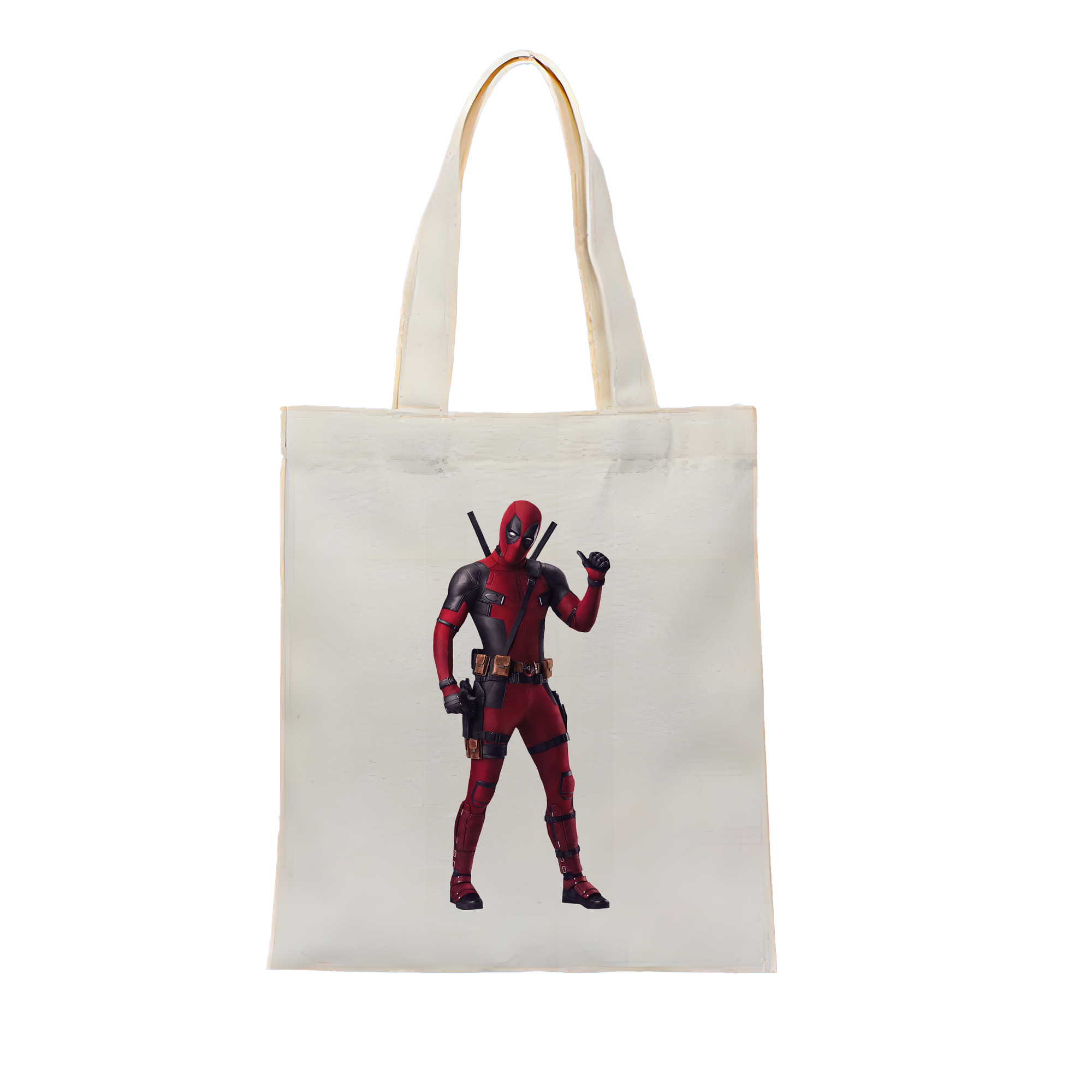 （画像用） Deadpool デッドプール 縦型キャンバス生地手提げバッグ　トートバッグ