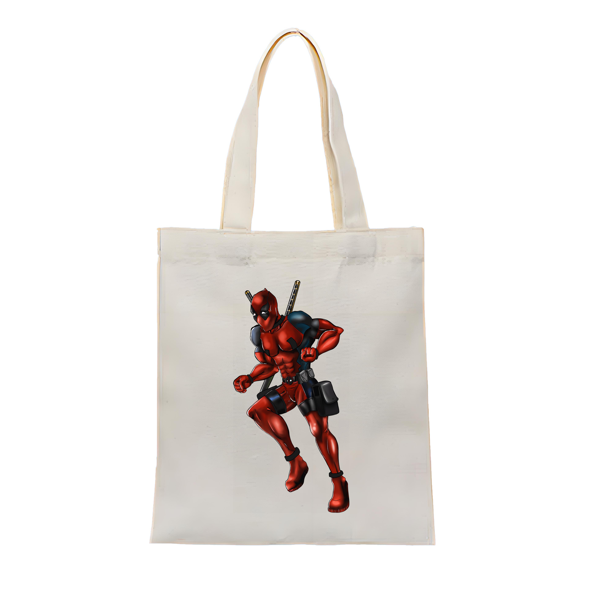 （画像用） Deadpool デッドプール 縦型キャンバス生地手提げバッグ　トートバッグ