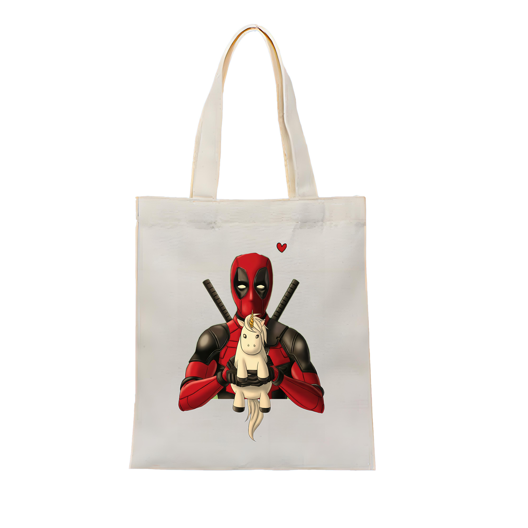 （画像用） Deadpool デッドプール 縦型キャンバス生地手提げバッグ　トートバッグ