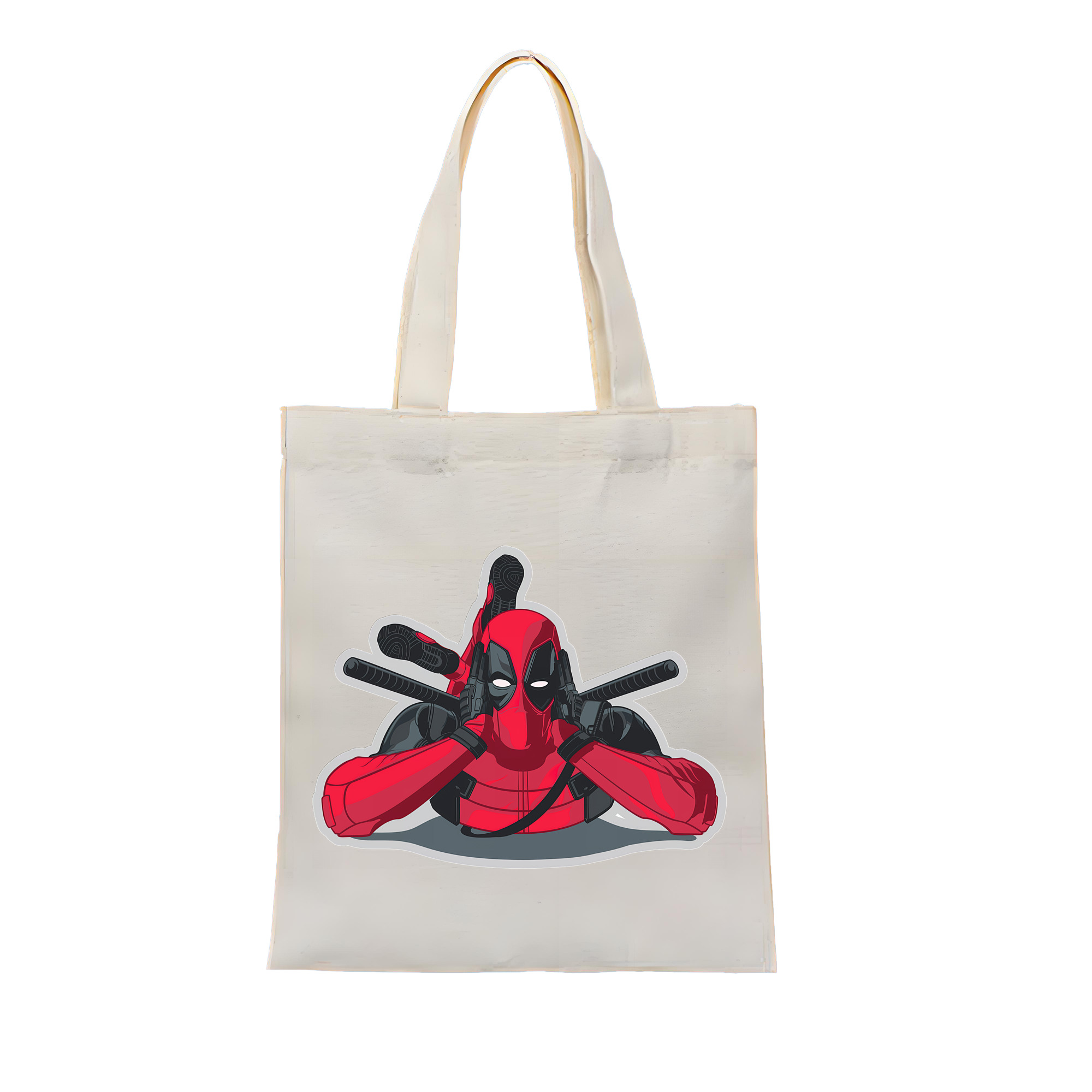 （画像用） Deadpool デッドプール 縦型キャンバス生地手提げバッグ　トートバッグ