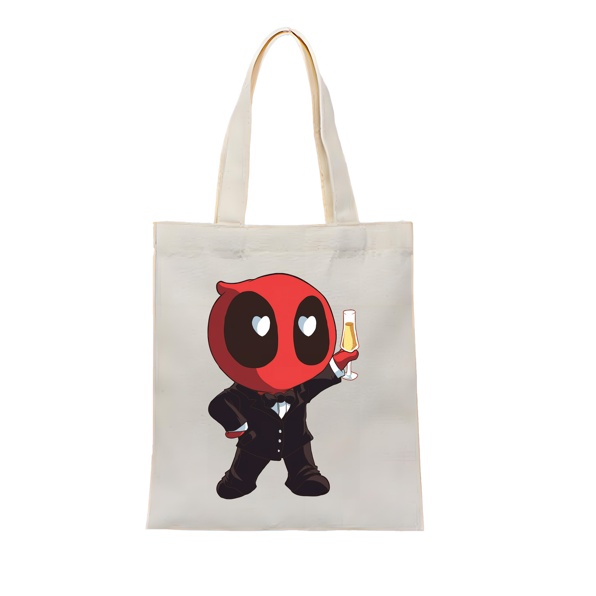 （画像用） Deadpool デッドプール 縦型キャンバス生地手提げバッグ　トートバッグ