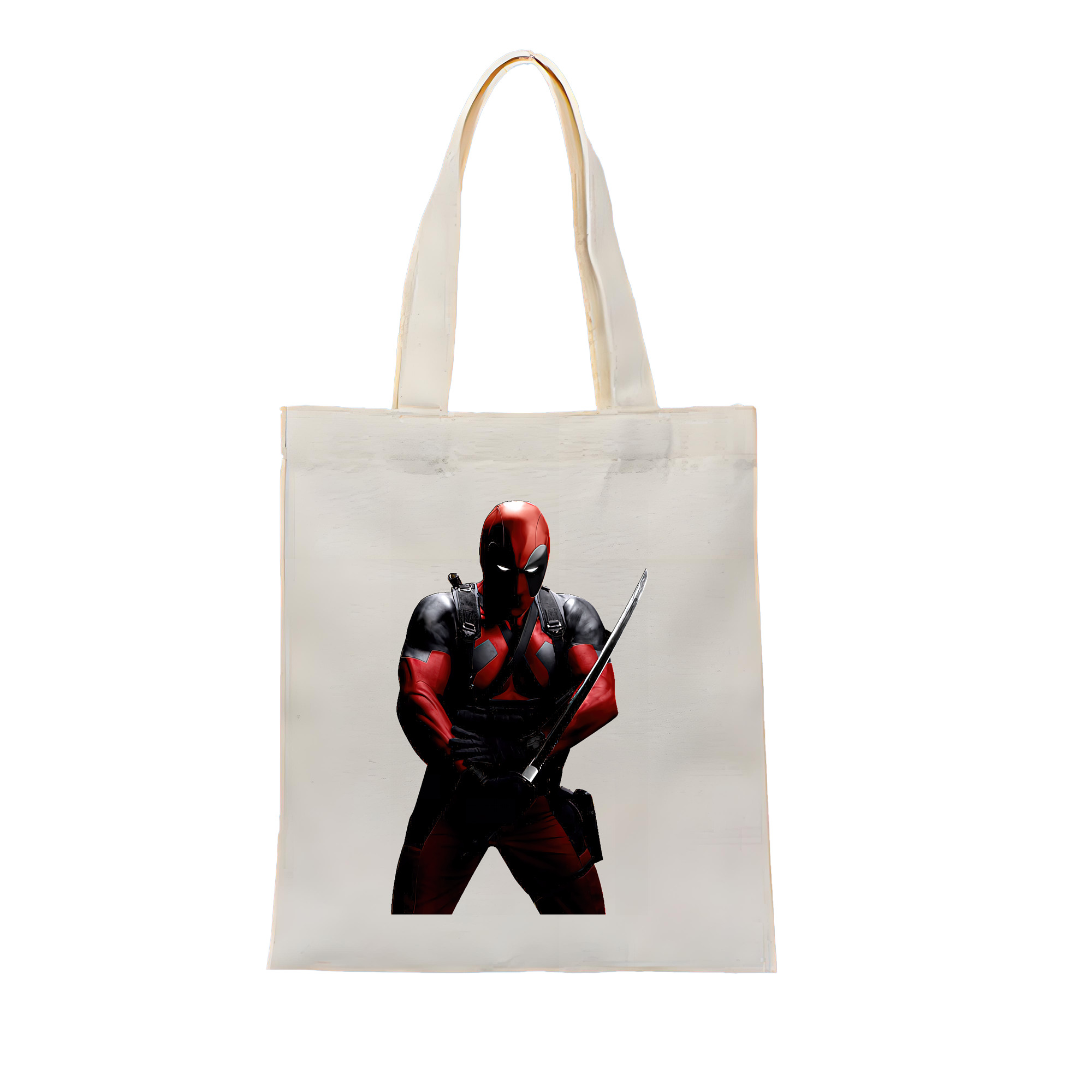 （画像用） Deadpool デッドプール 縦型キャンバス生地手提げバッグ　トートバッグ