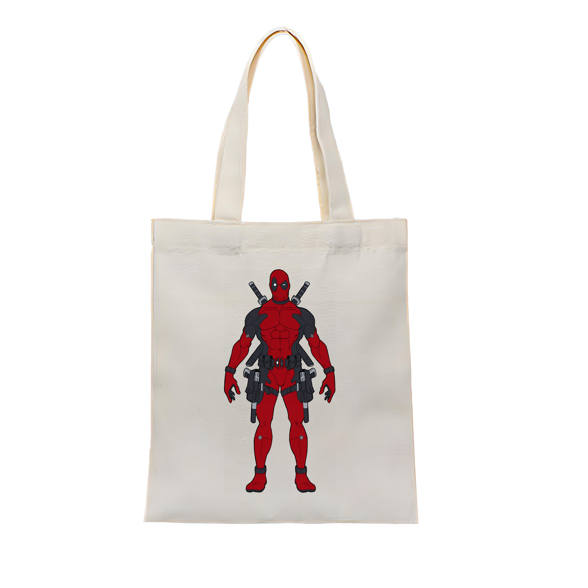 （画像用） Deadpool デッドプール 縦型キャンバス生地手提げバッグ　トートバッグ